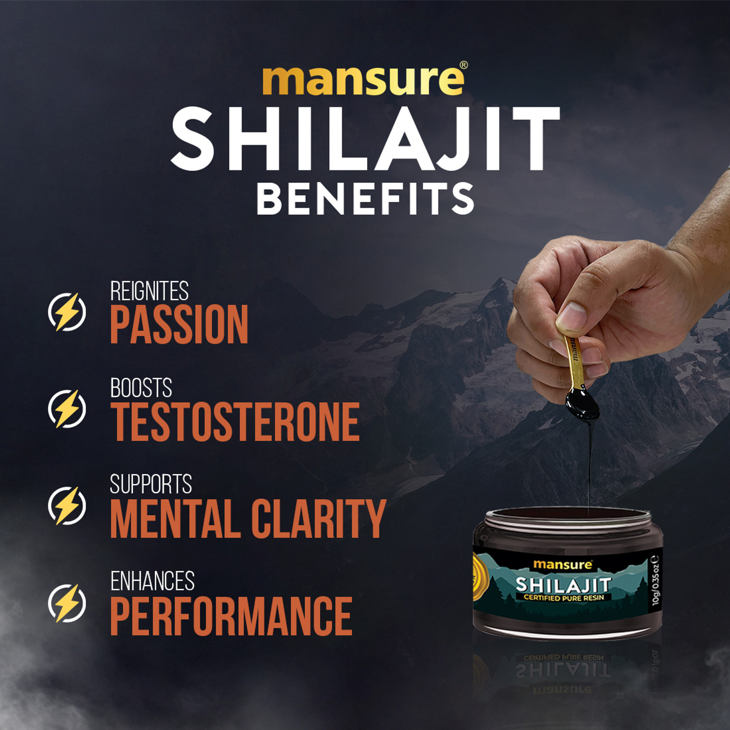 Image of ManSure Shilajit Pure Resin for Men