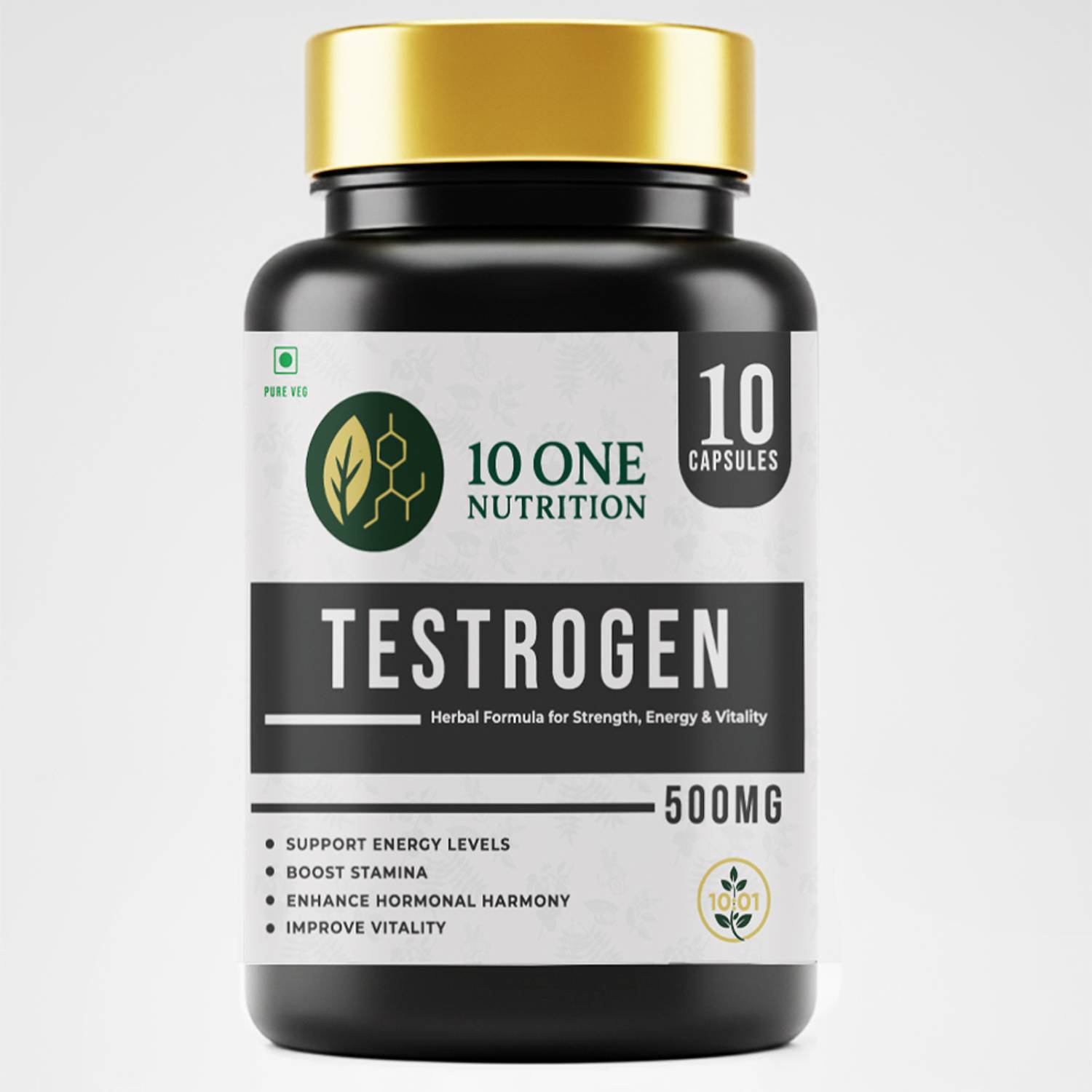 10 One Nutrition Testrogen 500mg | Helps For Stamina, Muscle Growth & Energy