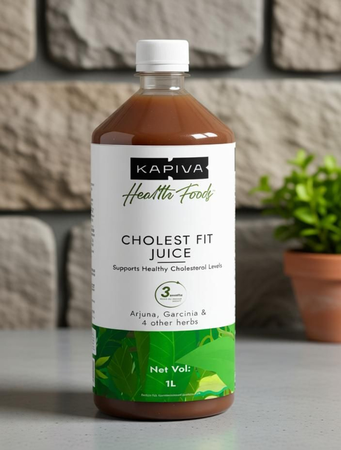 Image of Kapiva Cholest Fit Juice - Support Healthy Cholesterol with 6 Ayurvedic Herbs