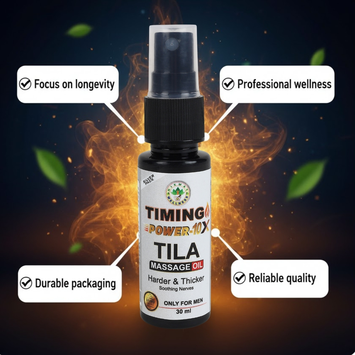 Image of Hikmat Wellness Traditional Tila Oil | Natural Herbal Massage Oil | 30ml Premium Unani Formula