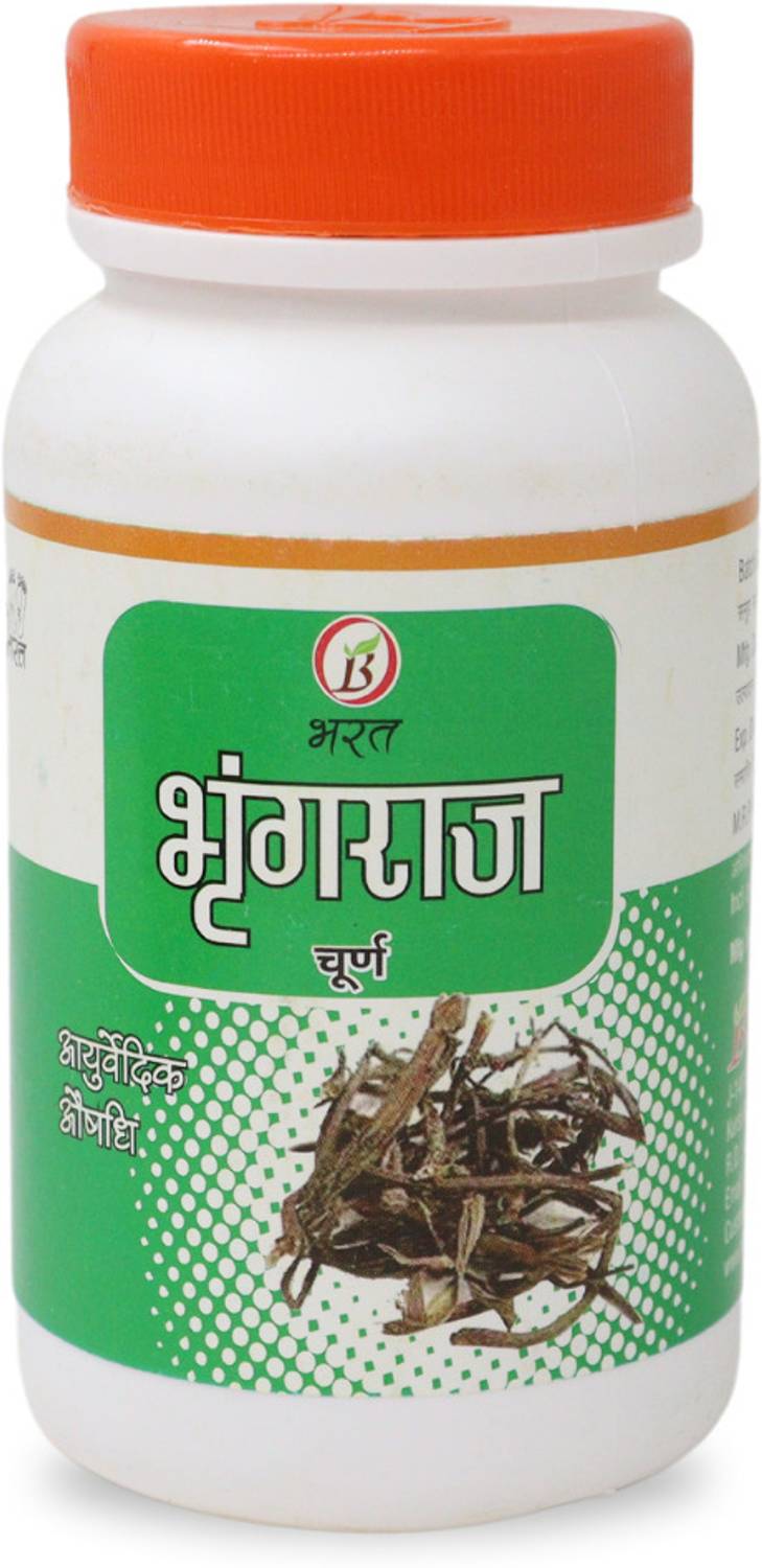 BHARAT AYURVEDIC AUSHDHALAYA Bhringaraj Churna, Powder 100gm