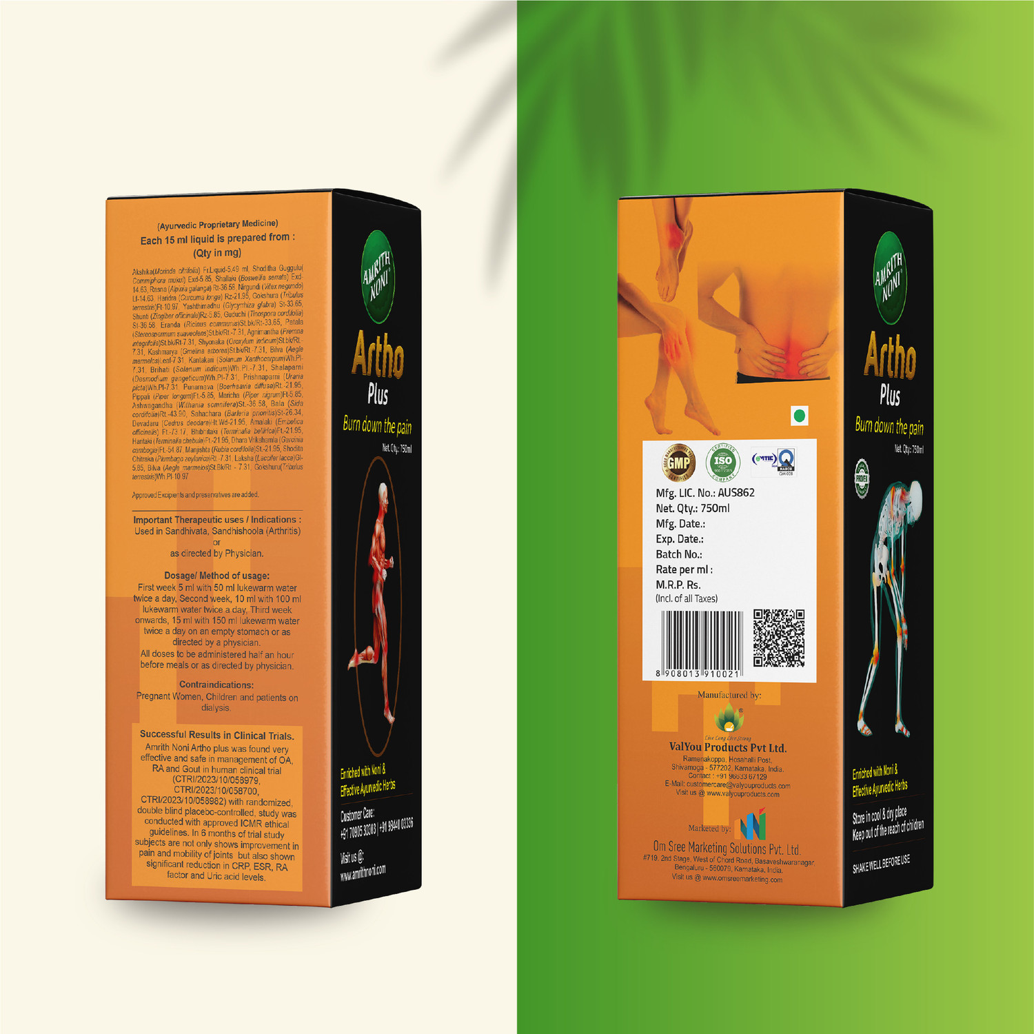 Image of AMRITH NONI Artho Plus 750ml liquid