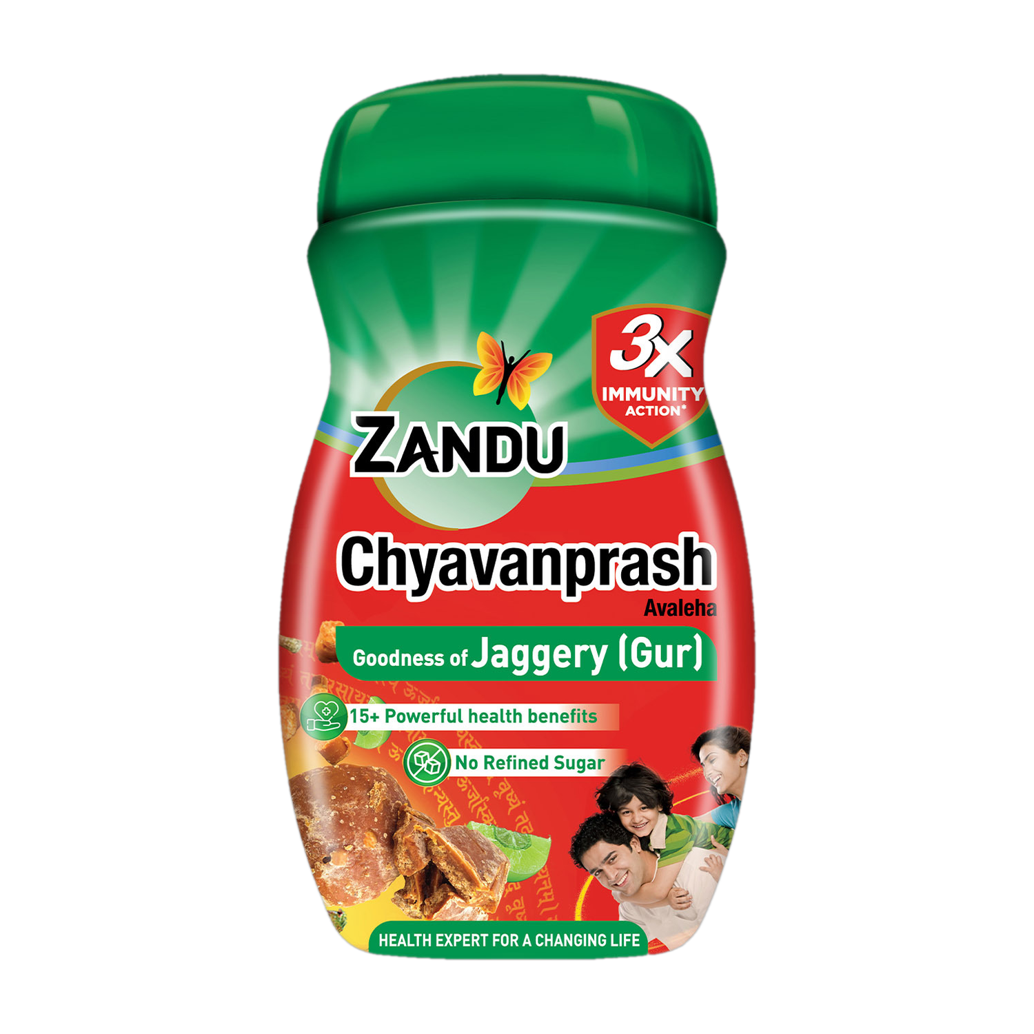 ZANDU Chyavanprash Jaggery (Gur) 910 g | No Refined Sugar | Goodness of Jaggery