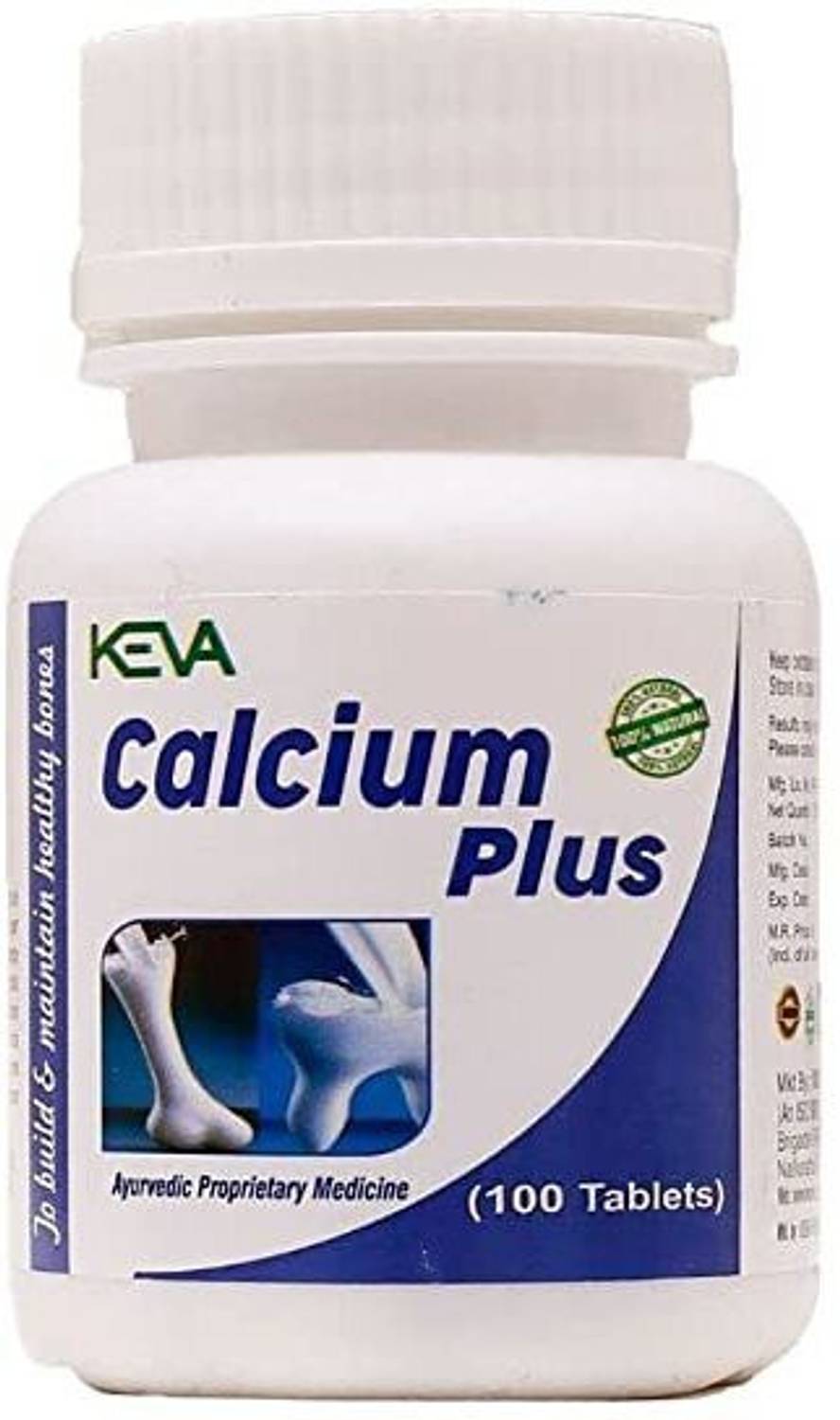 KEVA Calcium Plus Tablets -100 (Tab) Helps to maintain the strong
