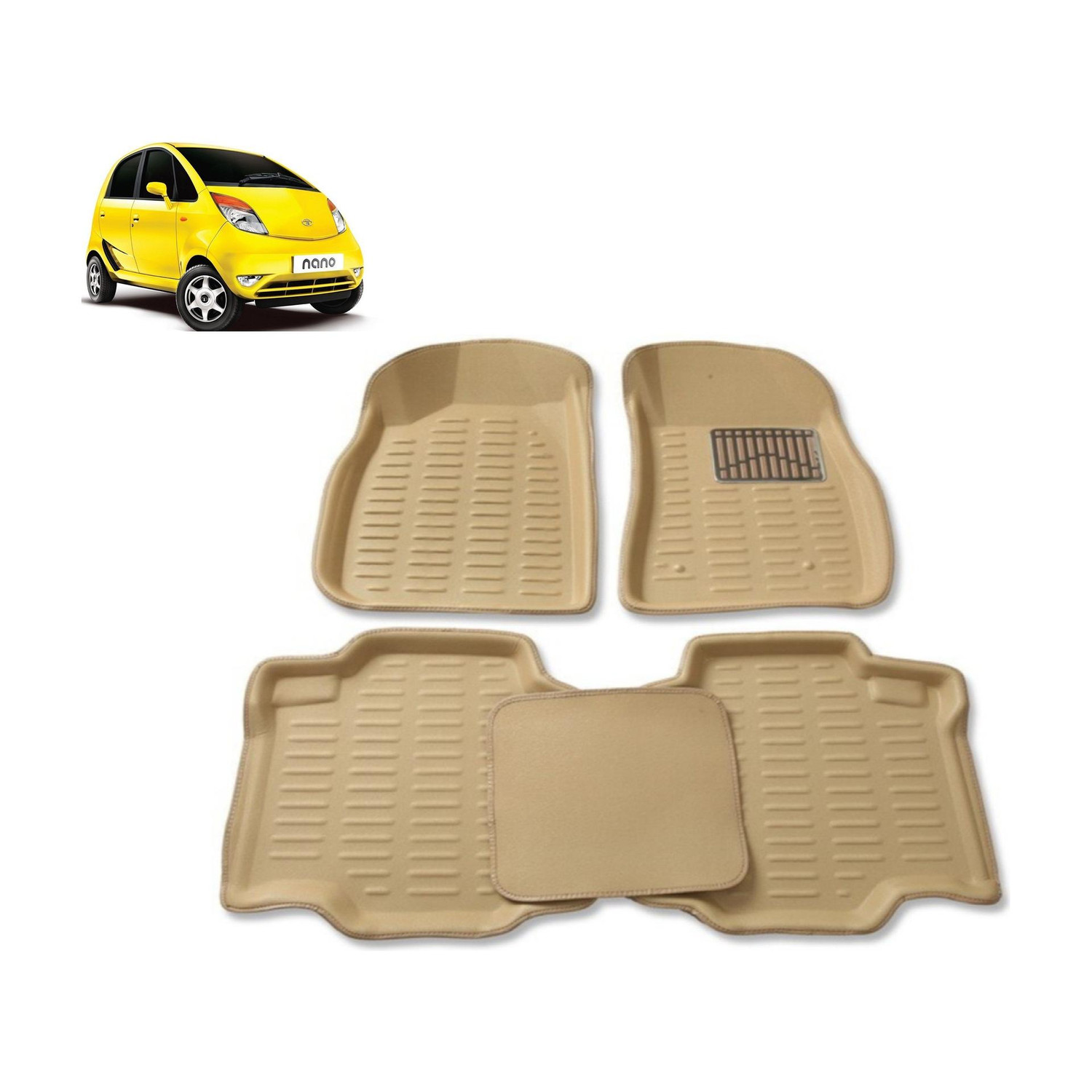 Image of Carcoverpoint Vinyl 3D Mat For Tata Nano