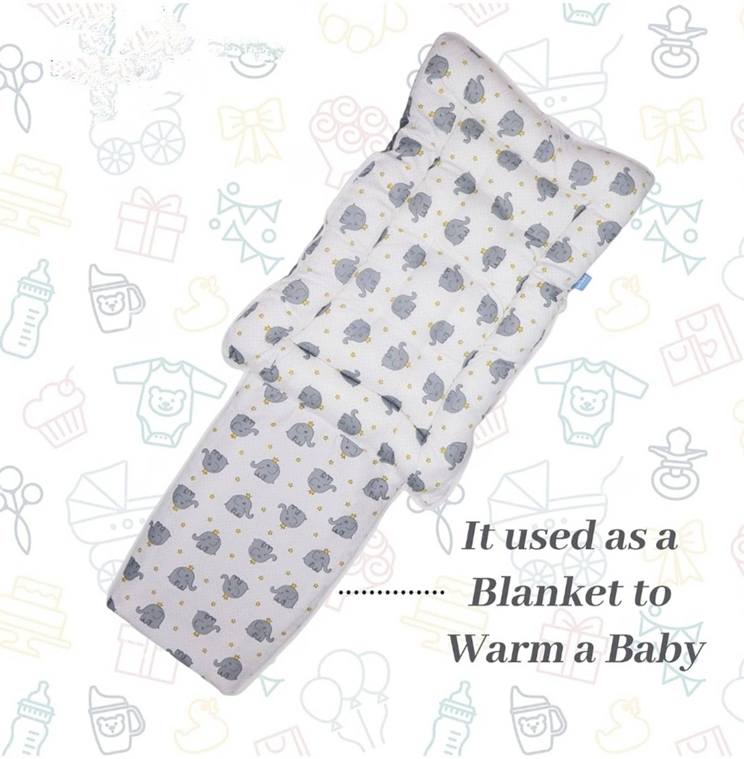 Kiddilan 3 in 1 Baby's Carry Bed Sleeping Bag Baby -Portable Bedding - Image 3