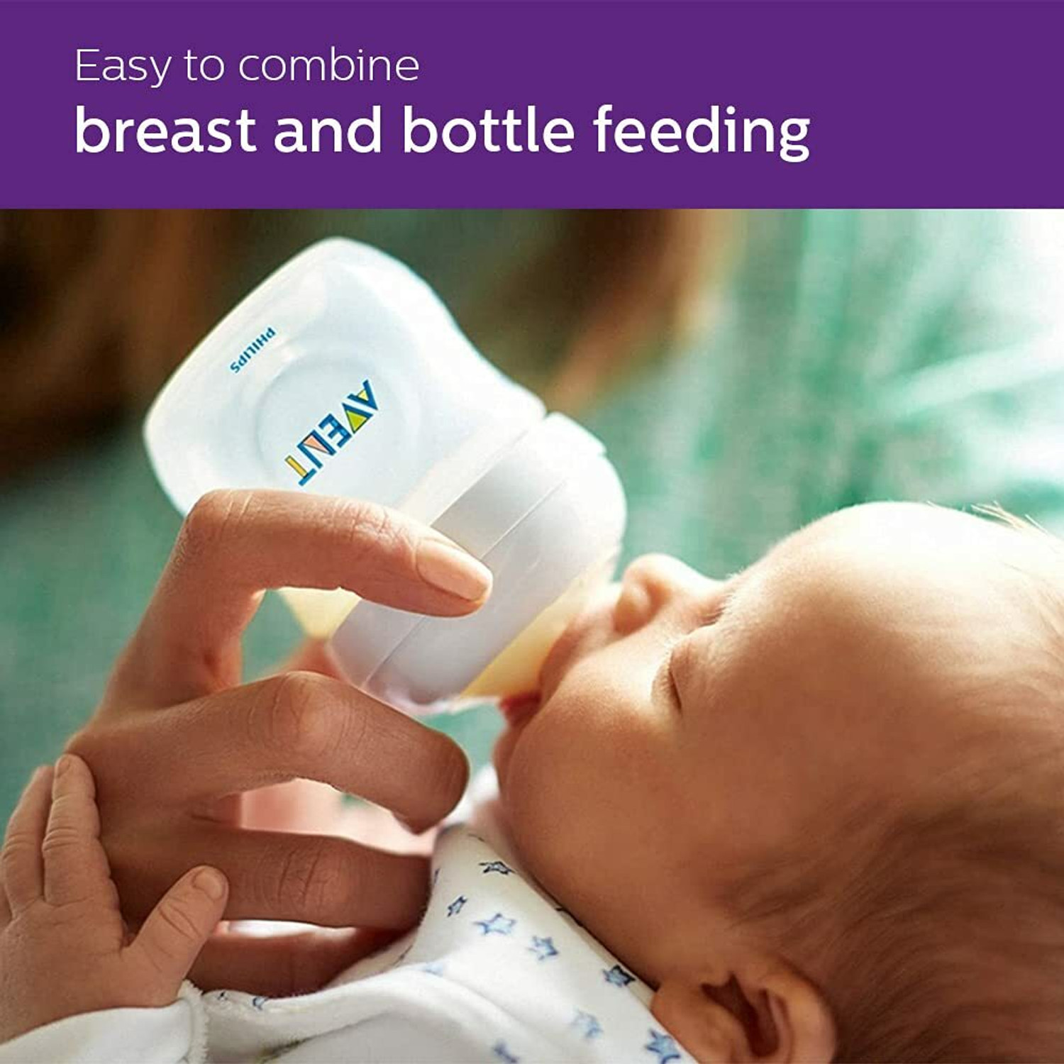 Image of PHILIPS Avent Natural Baby feeding Bottle Twin Pack - 125 ml