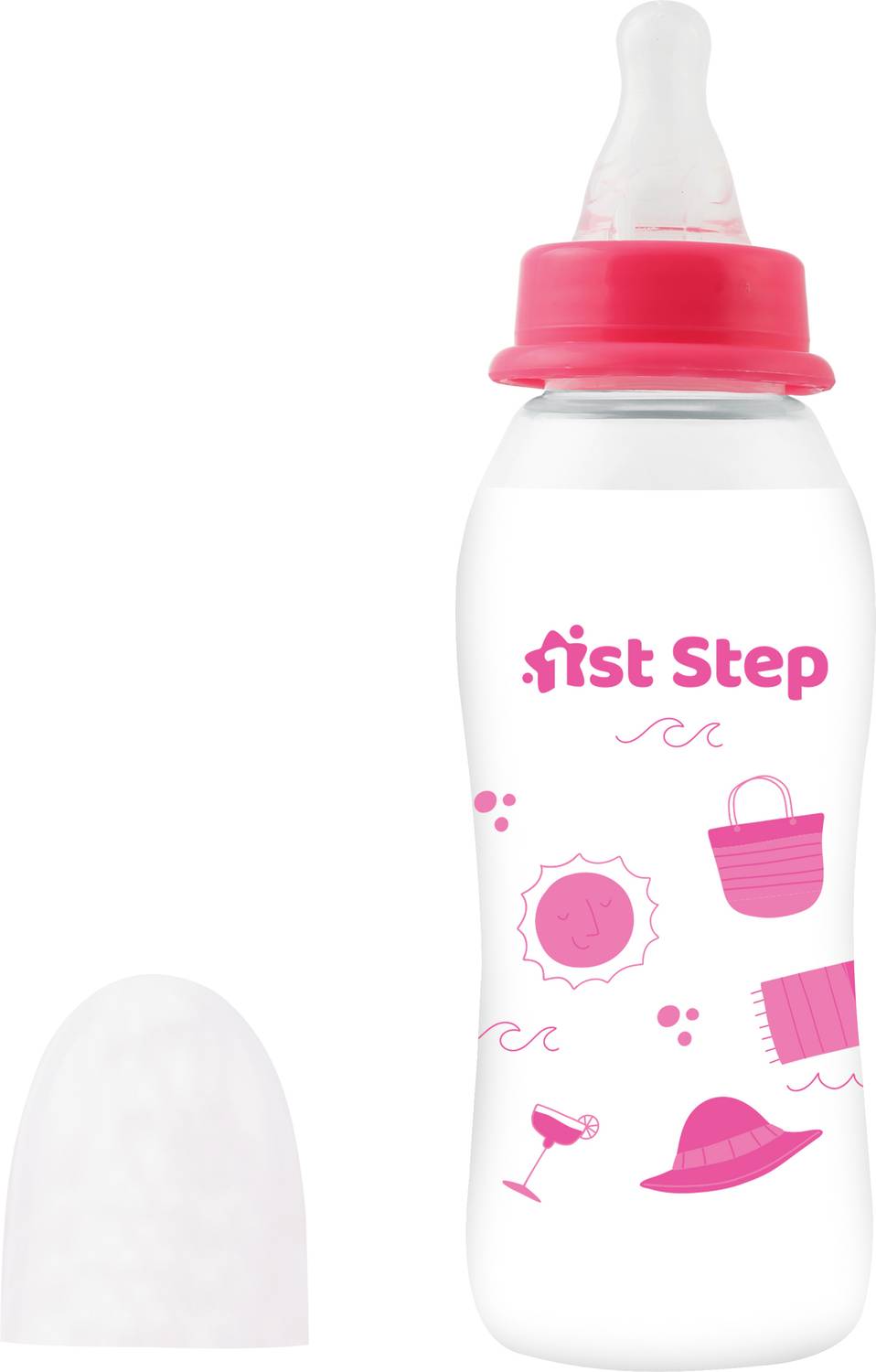 1st Step BPA Free Baby Feeding Bottle with Anti-Colic Nipple for Infants - 250 ml