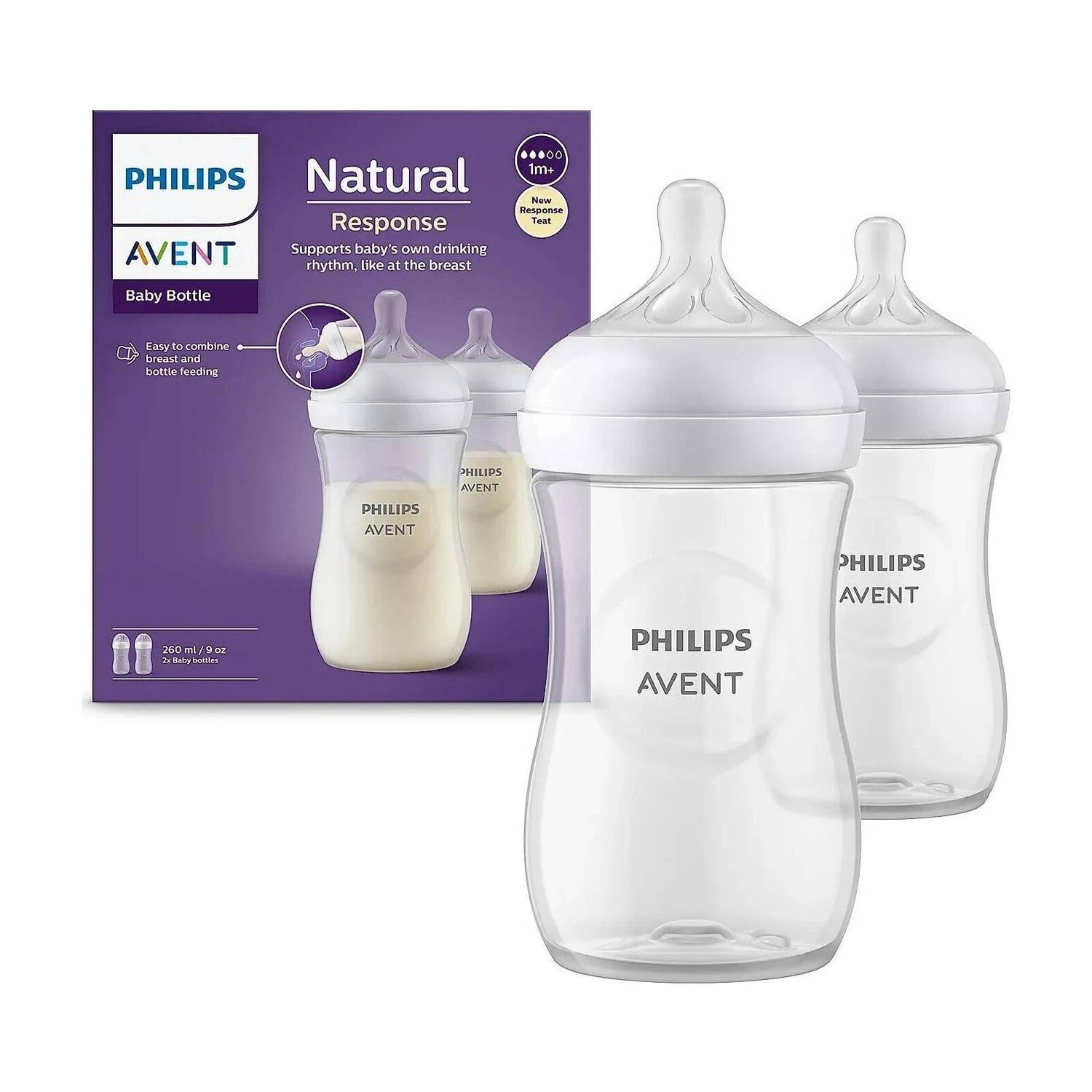 Philips Avent Natural Bottle 260ml (Twin) SCY903/02 - 520 ml