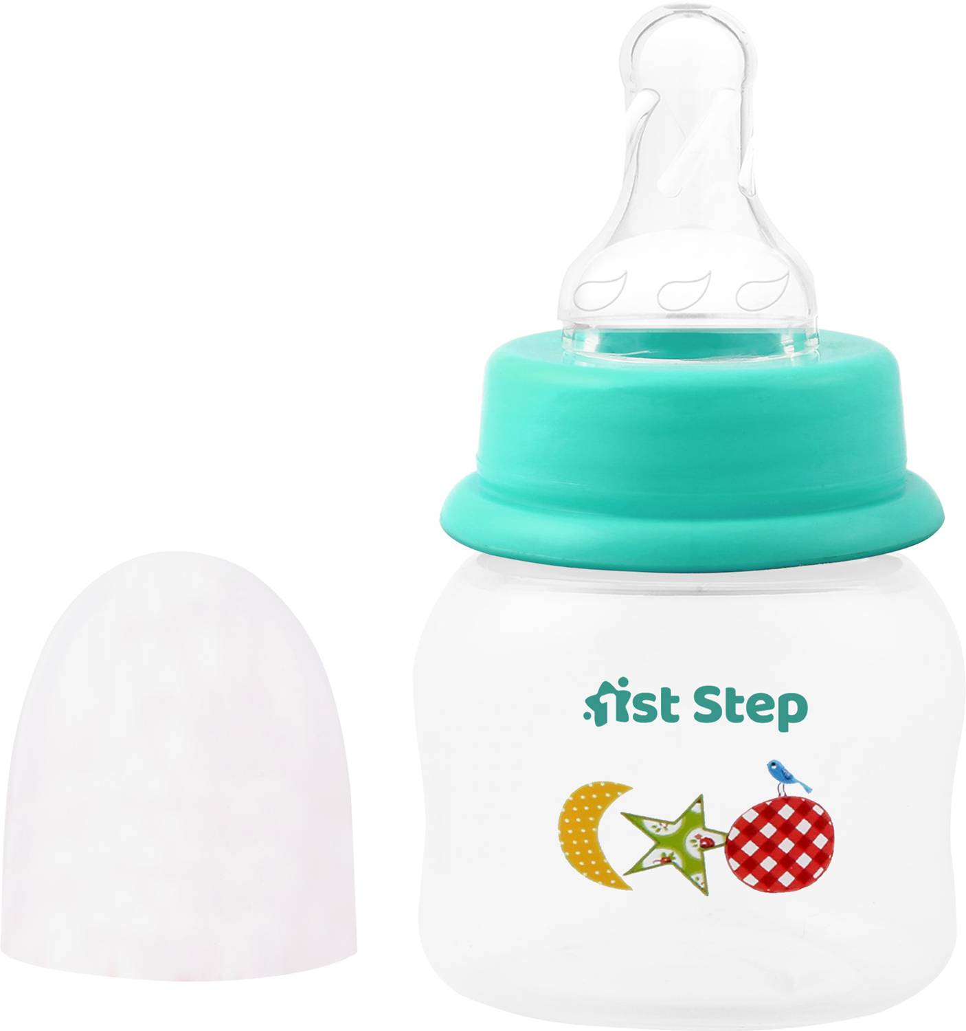 1st Step BPA Free Baby Feeding Bottle with Anti-Colic Nipple for Infants - 60 ml