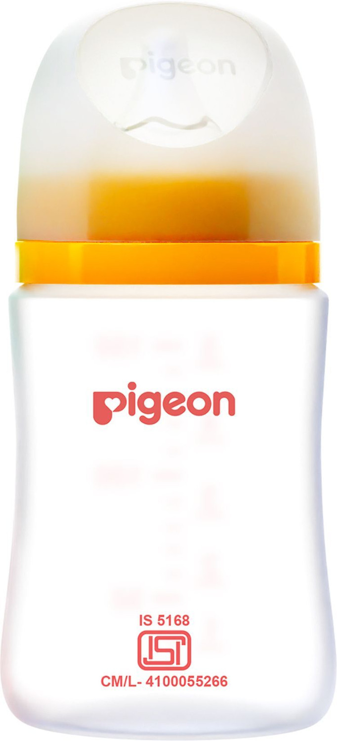 Image of Pigeon Wide Neck 3 PP baby feeding bottle plus type nipple - 160 ml
