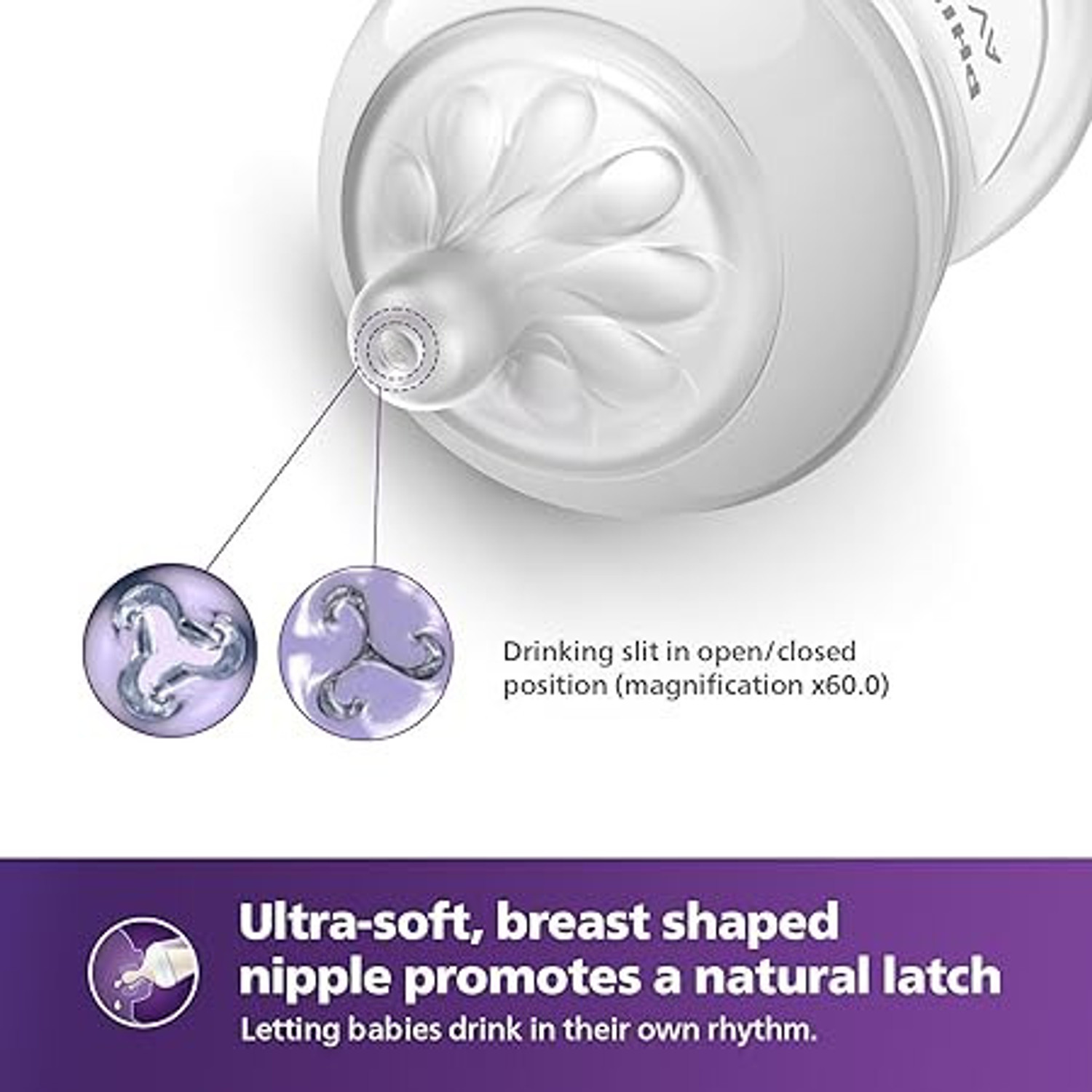 Image of Philips Avent Natural Baby Bottles 260ml (2-Pack) - Anti-Colic, BPA-Free - 330 ml