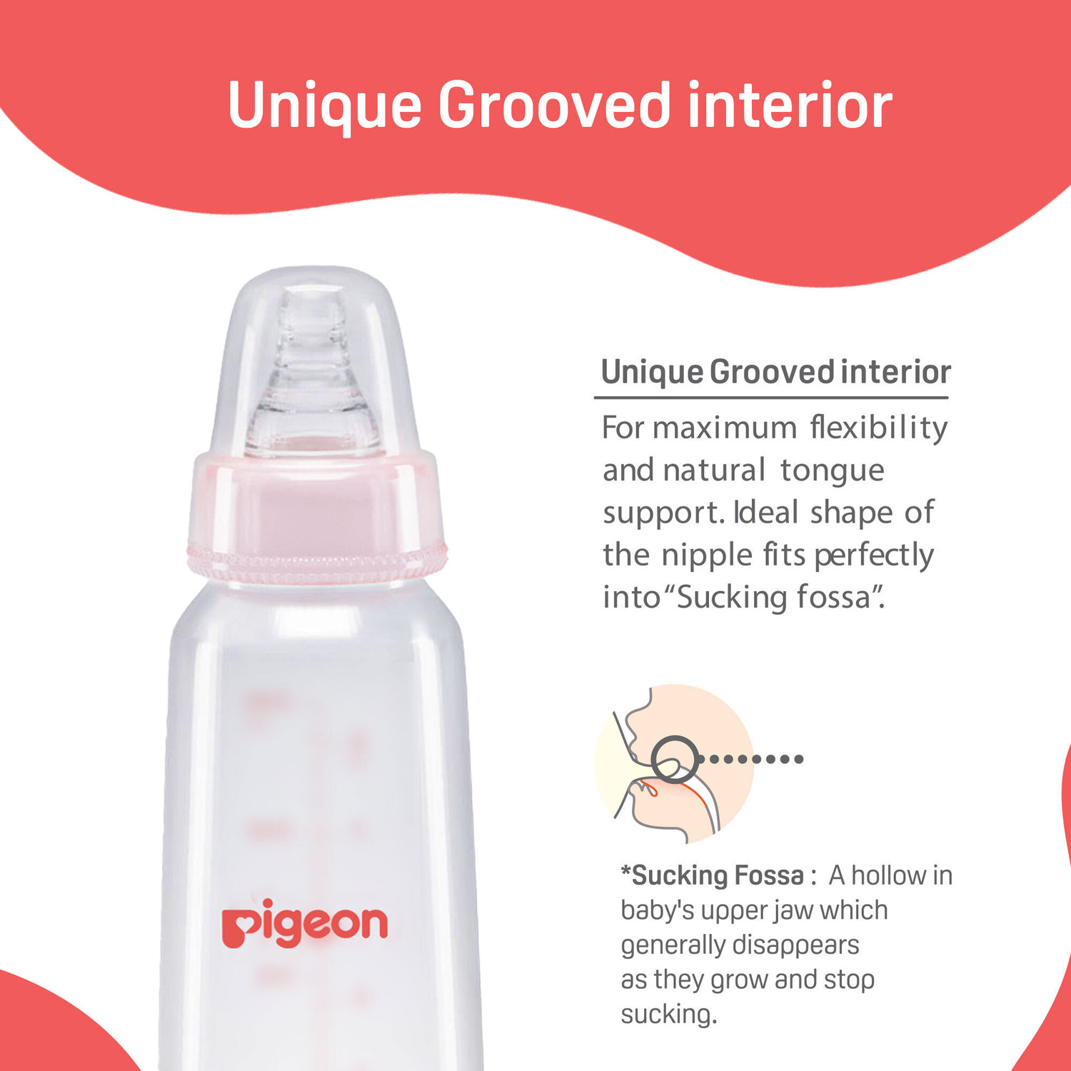 Image of Pigeon PERISTALTIC NURSING BOTTLE TWIN PACK KPP-120ML(PINK & WHITE) NIPPLE S - 120 ml