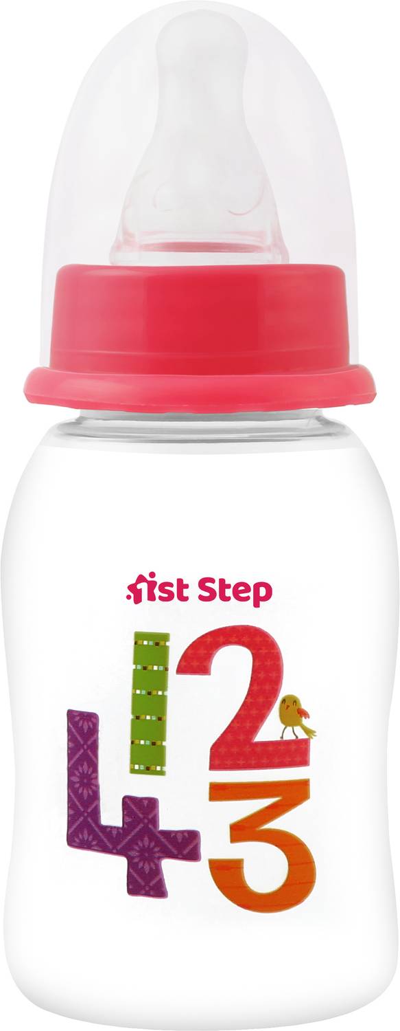 1st Step BPA Free Baby Feeding Bottle with Anti-Colic Nipple for Infants - 120 ml