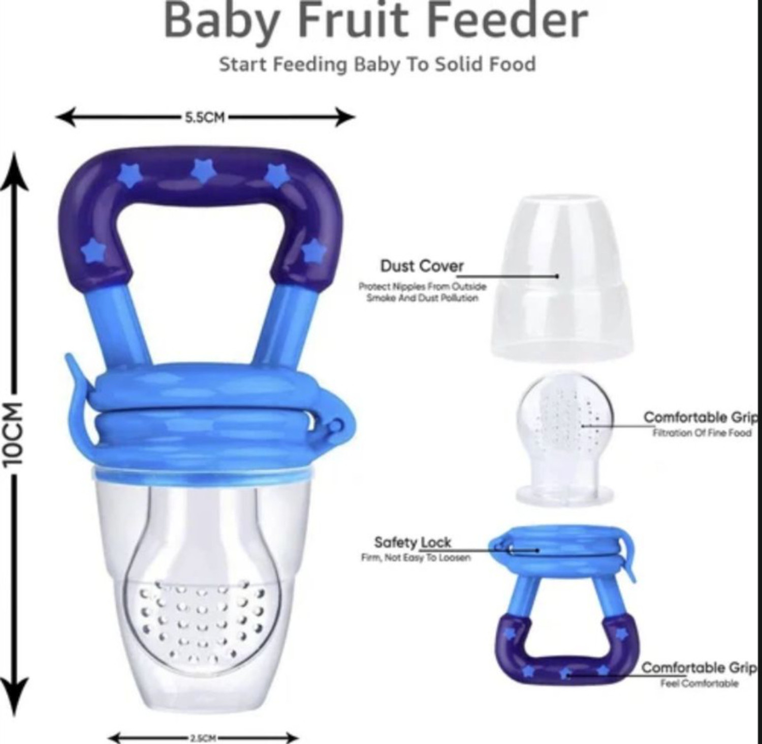 Image of Y.GOYAL&CO. Baby Feeding Combo Set with Steel Bottle Bib Teether Spoon & Brush Kit