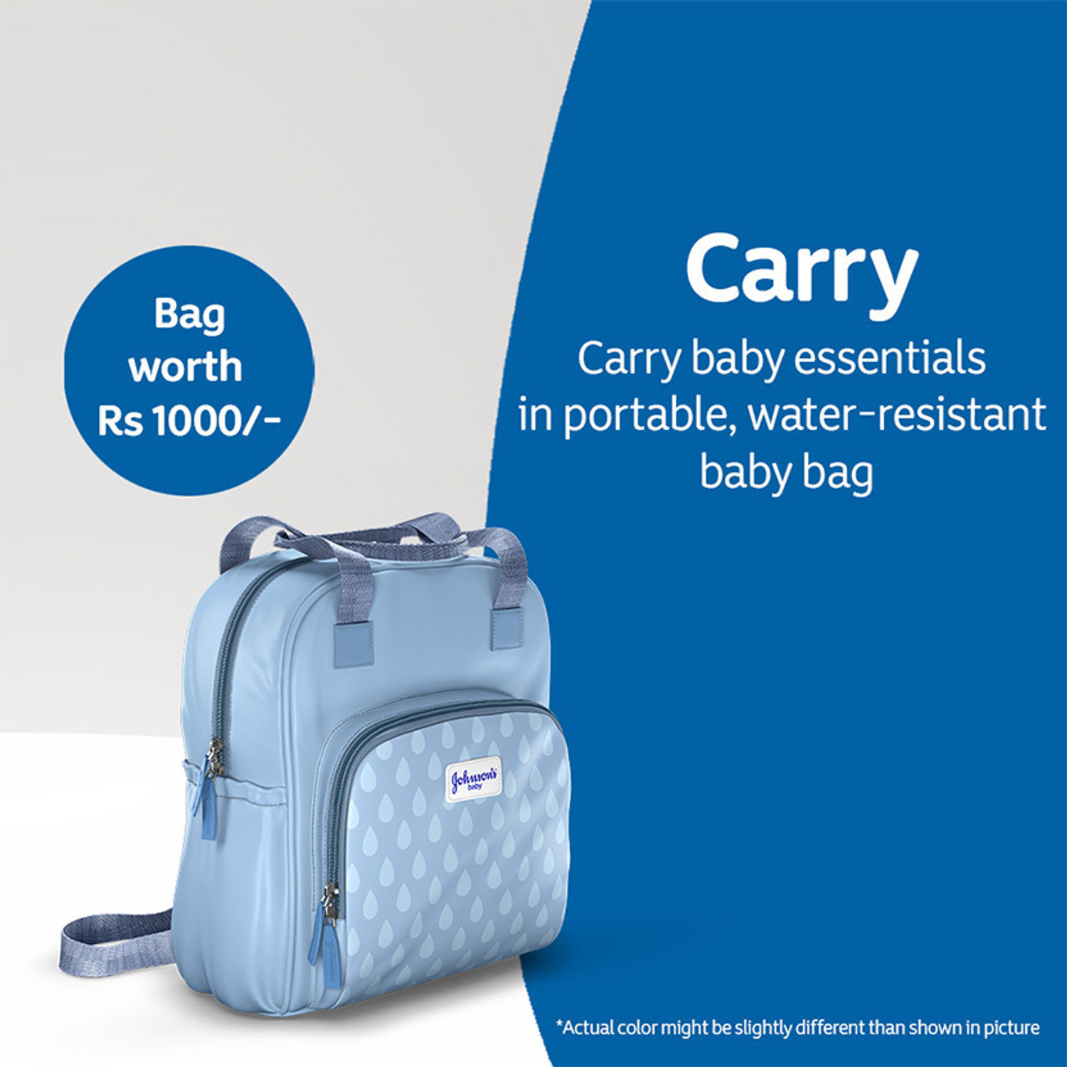 Image of JOHNSON'S BABY Gift Pack with Daily Essential products & a Premium Maternity Bag