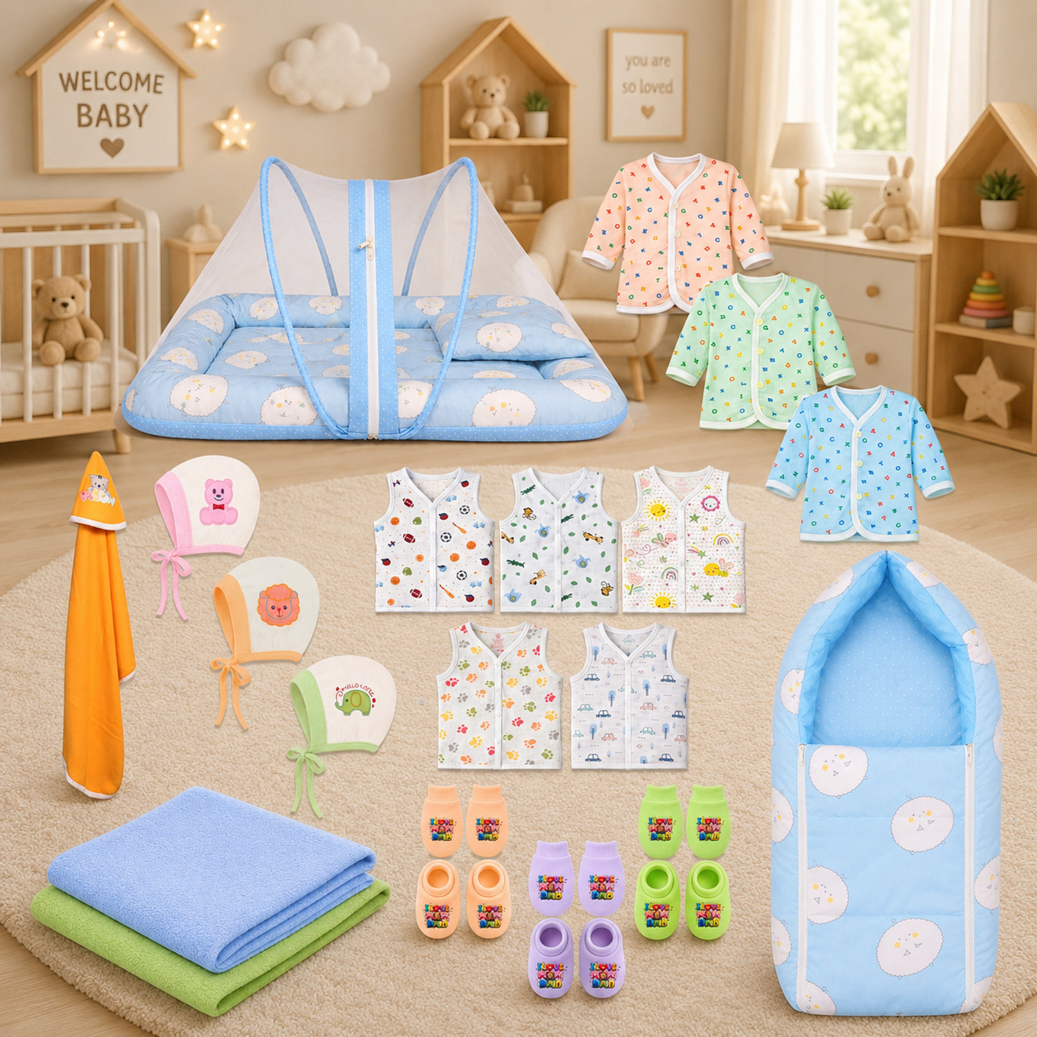 Image of Toddylon New Born Baby Daily Essential Complete combo Pack