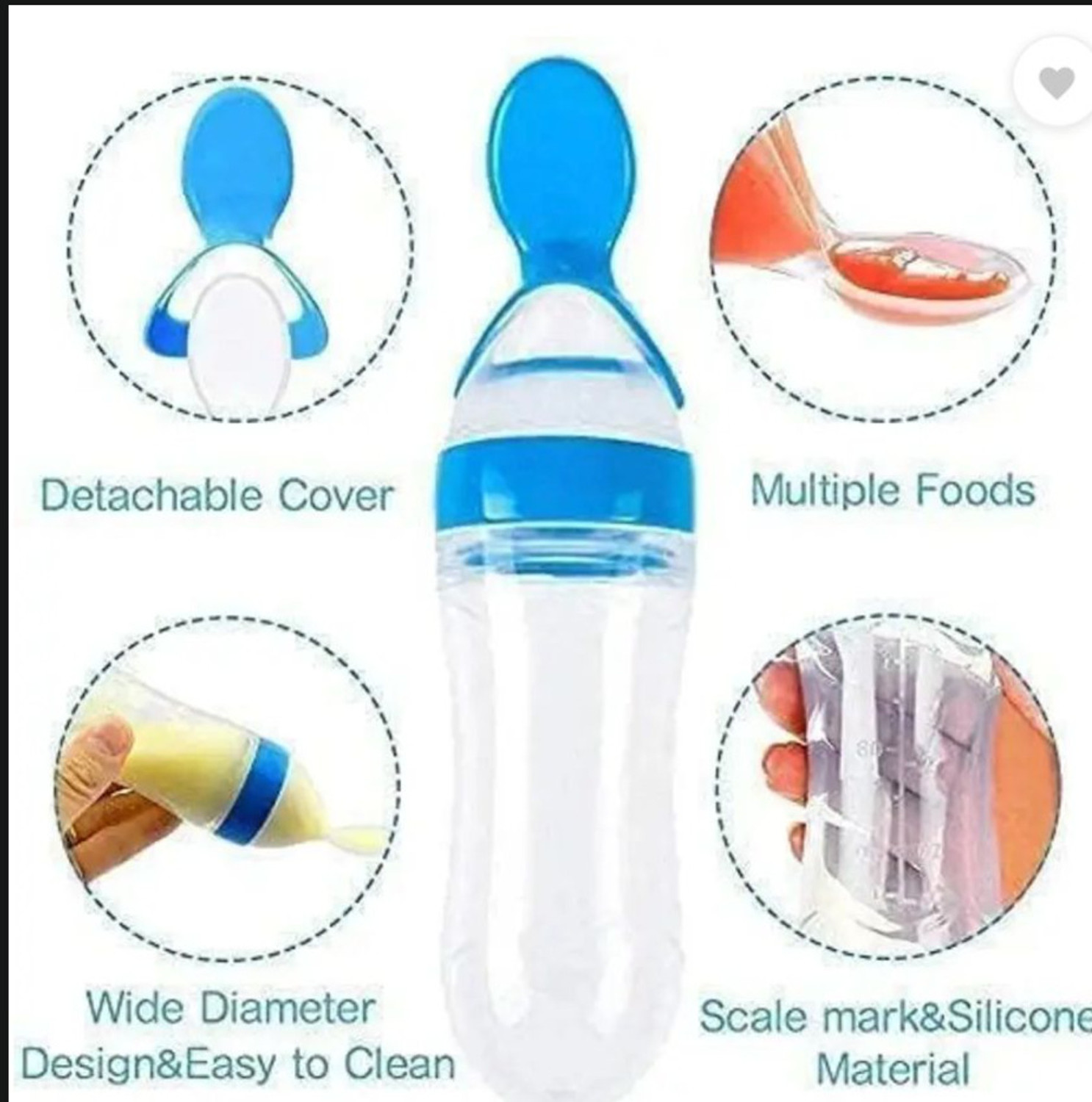 Image of Y.GOYAL&CO. Baby Feeding Combo Pack with Steel Feeding Bottle, Silicone Feeder, Bib set