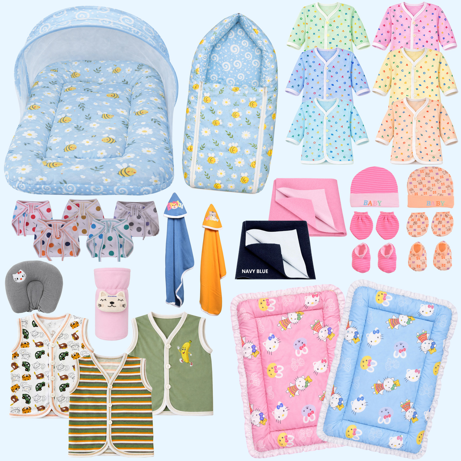 Image of Toddylon New Born Baby Daily Essential 30 Item In 1 Combo Pack