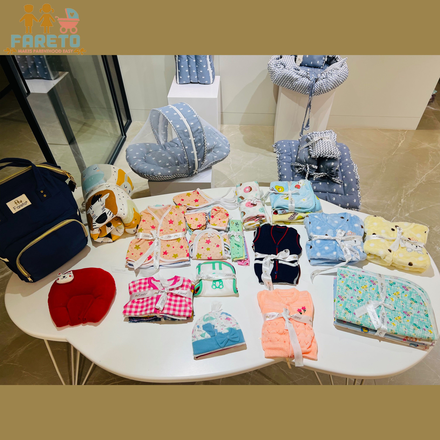 Image of Fareto New Born Baby Hospital Essentials winter pack of 100 (0-6 months)