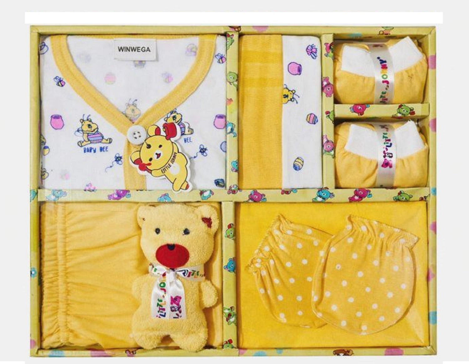 Image of Winwega NewBorn Baby 0 to 3 Month Gift set 7 Pic