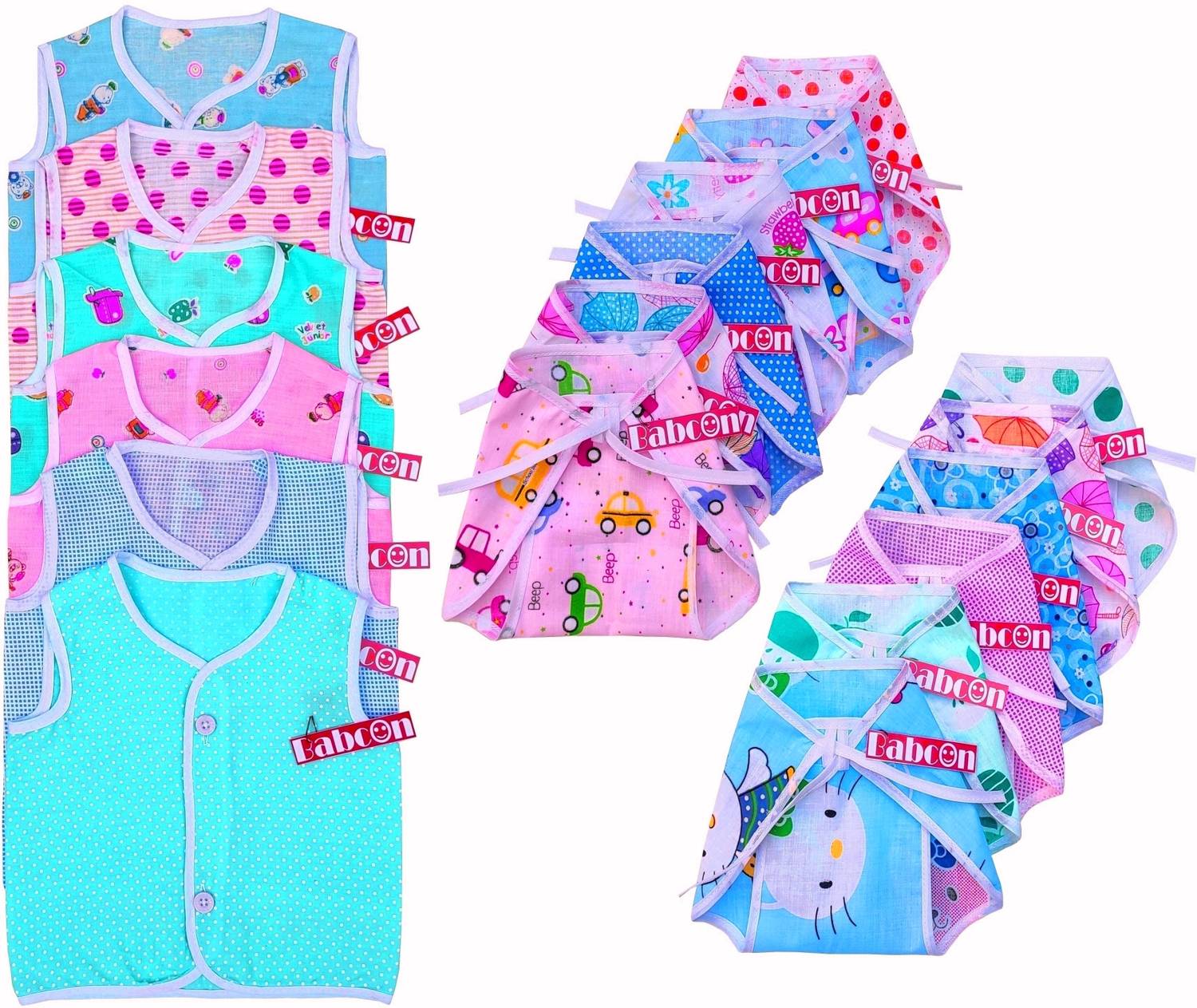 Babcon Baby Clothes / New Born Baby Clothes / Baby Gift Set, Pure Cotton, 0 to 6 Months