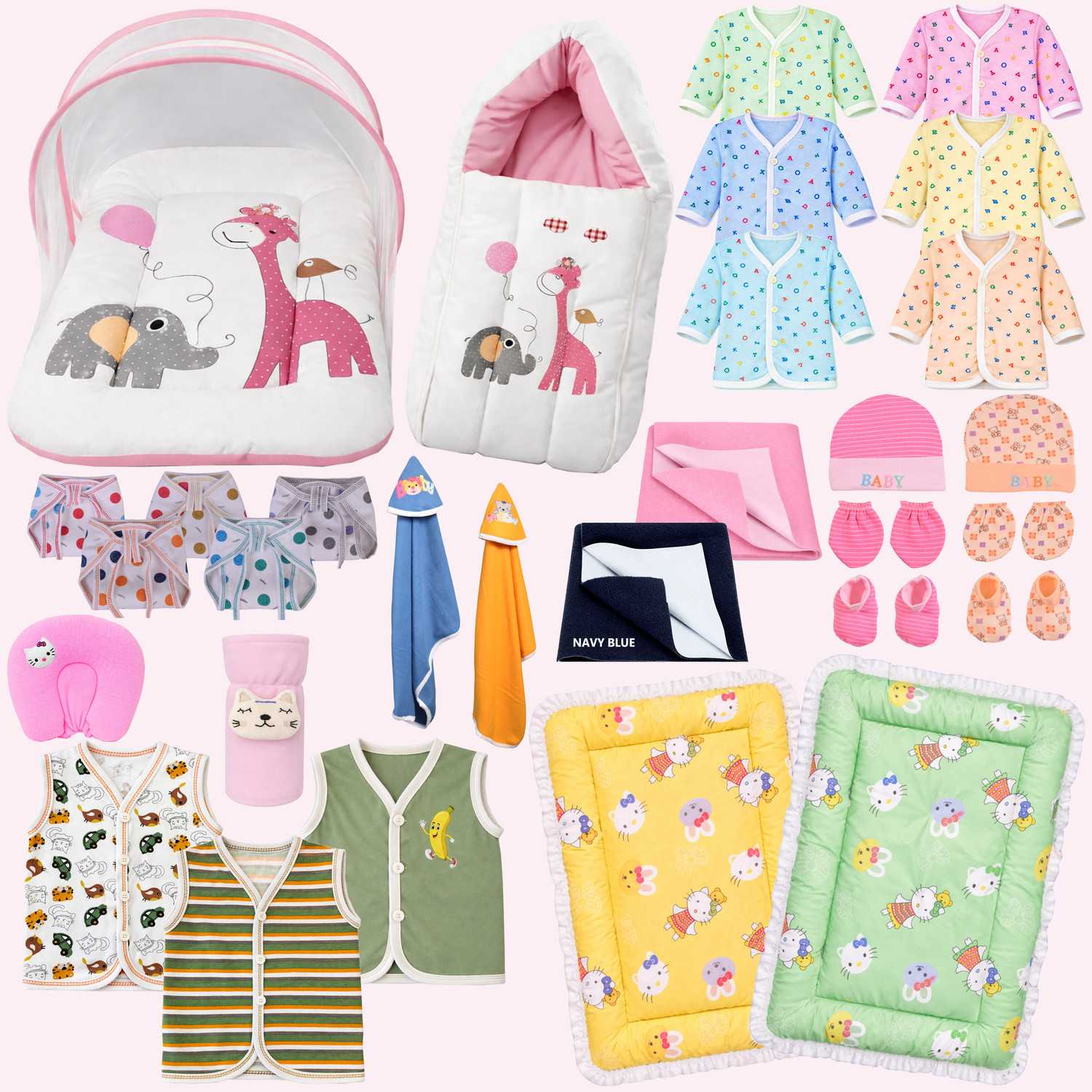 Image of Kwitchy New Born Baby Boys & Baby Girls Daily Essential Combo Pack