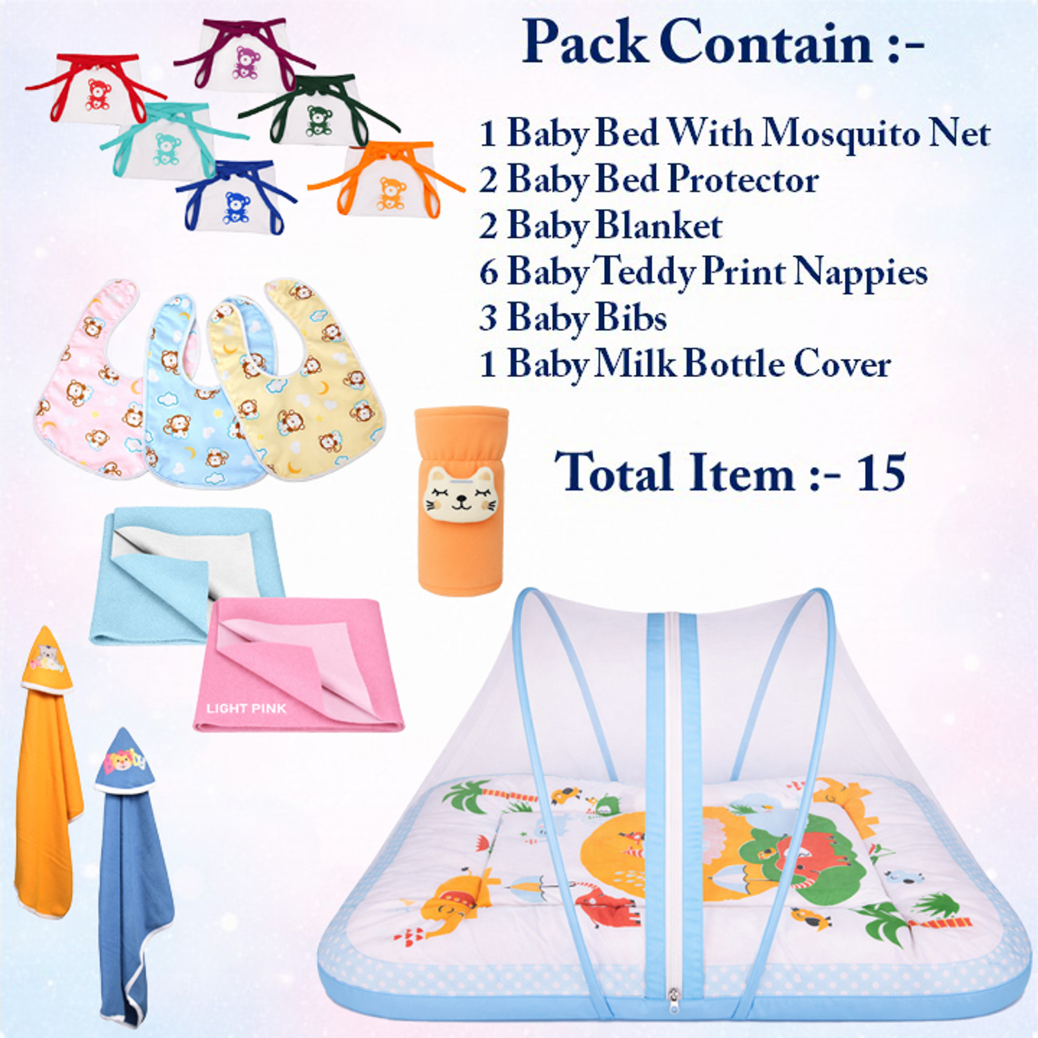 Image of Toddylon New Born Baby Daily Essential Combo Pack