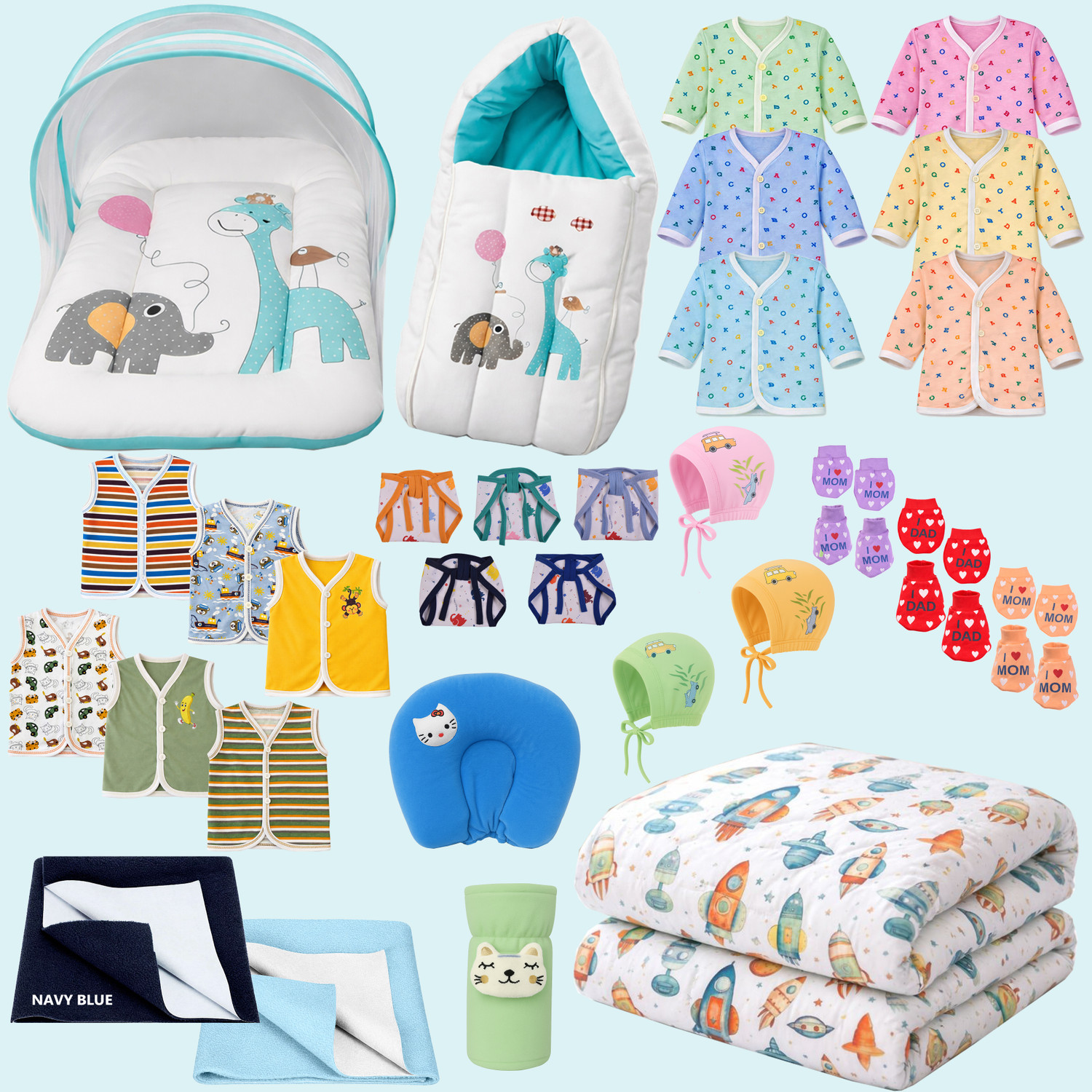 Image of Kwitchy New Born Baby Welcome combo pack 48 Item in 1 combo pack