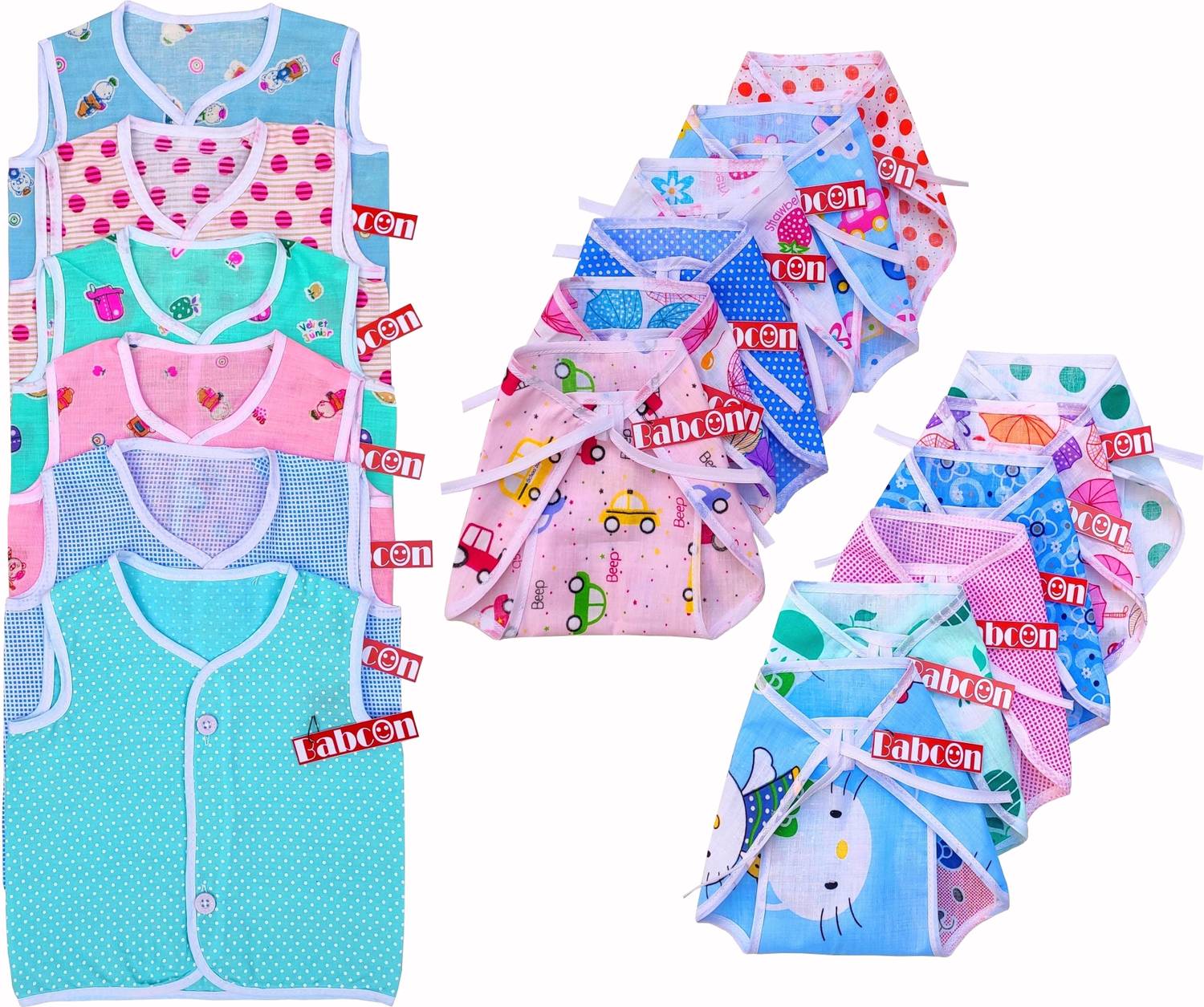 Babcon Baby Clothes / New Born Baby Clothes / Baby Gift Set, Pure Cotton, 0 to 6 Months