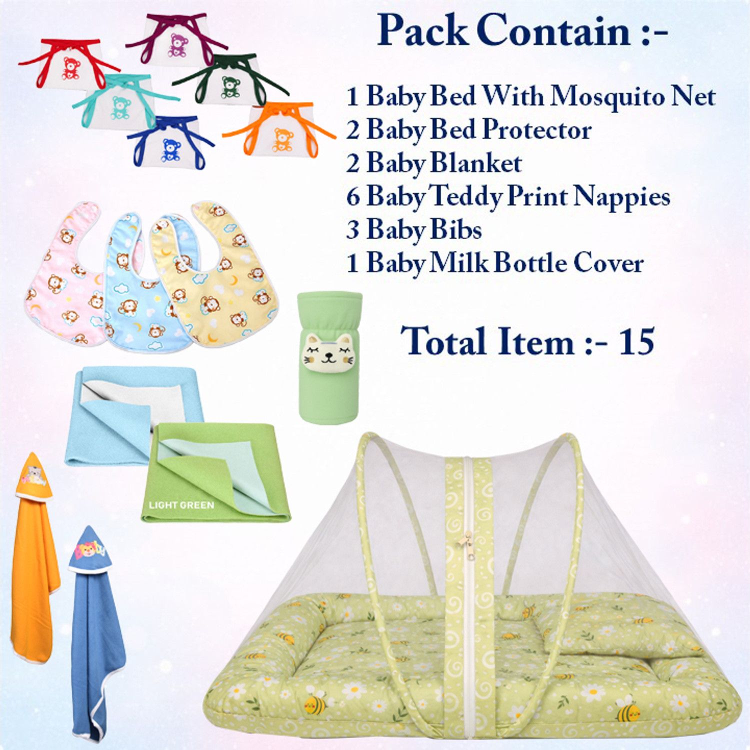 Image of Toddylon New Born Baby Daily Essential Combo Pack