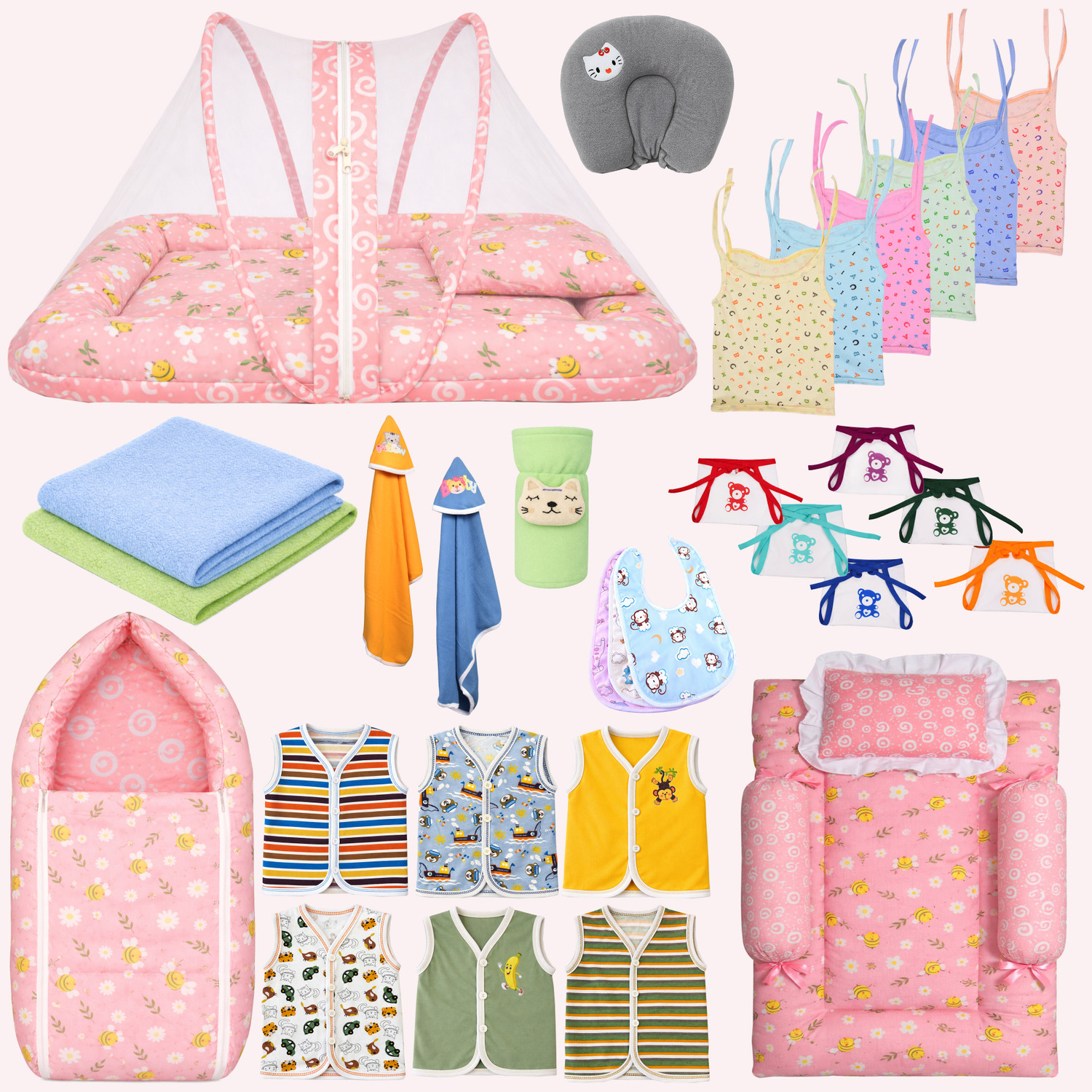 Image of Toddylon New Born Baby Unisex Daily Essential Combo Pack(0-6 Month)