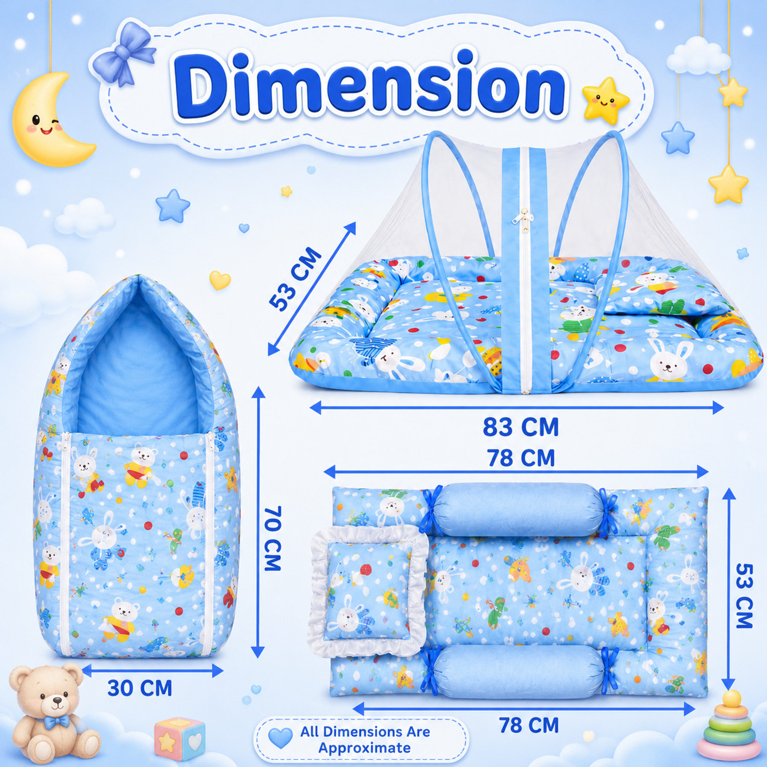 Image of Toddylon New Born Baby Summer Combo Gift Pack