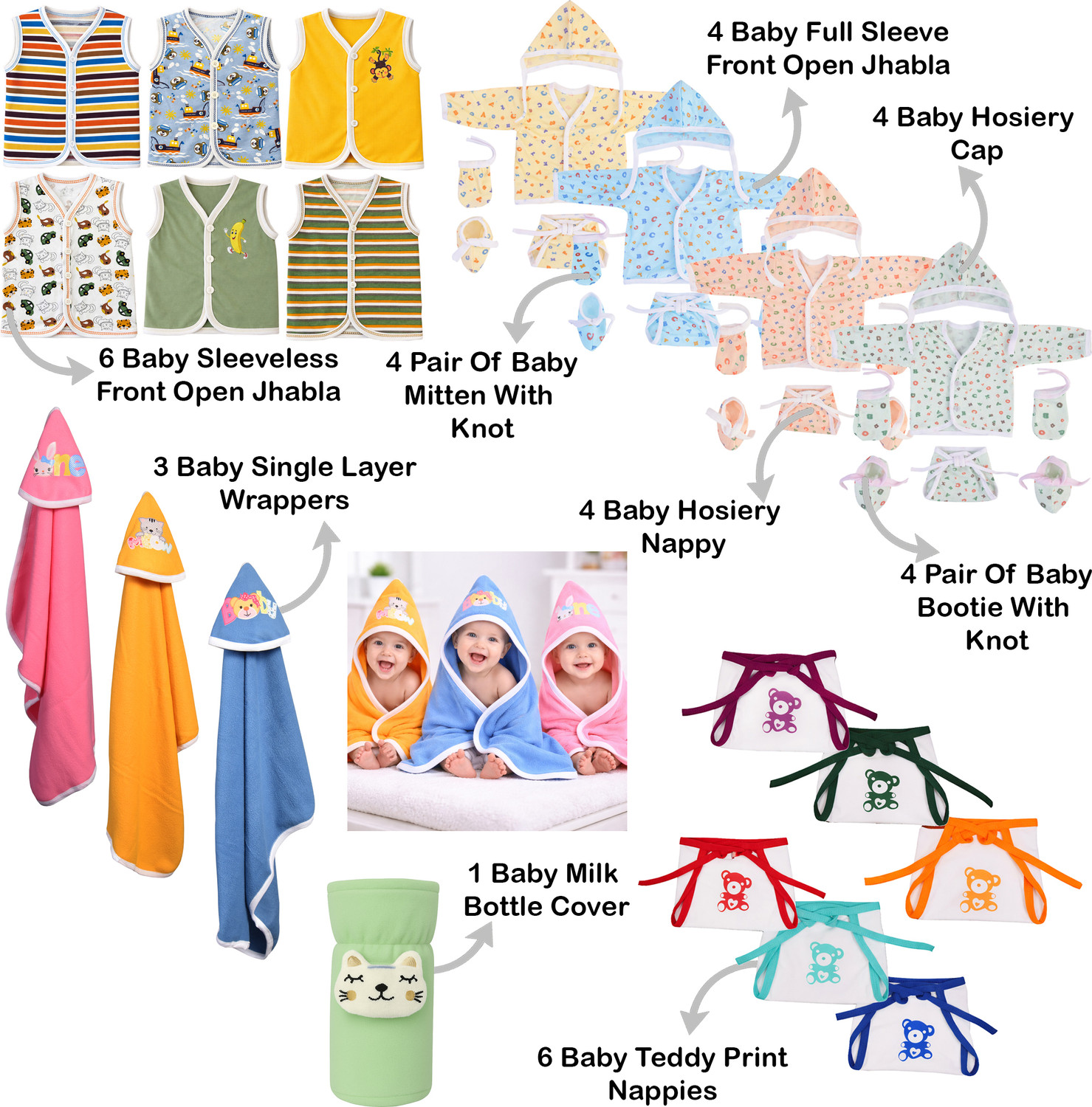 Image of Toddylon NEW Born Baby Daily Essential Complete Item Combo Pack
