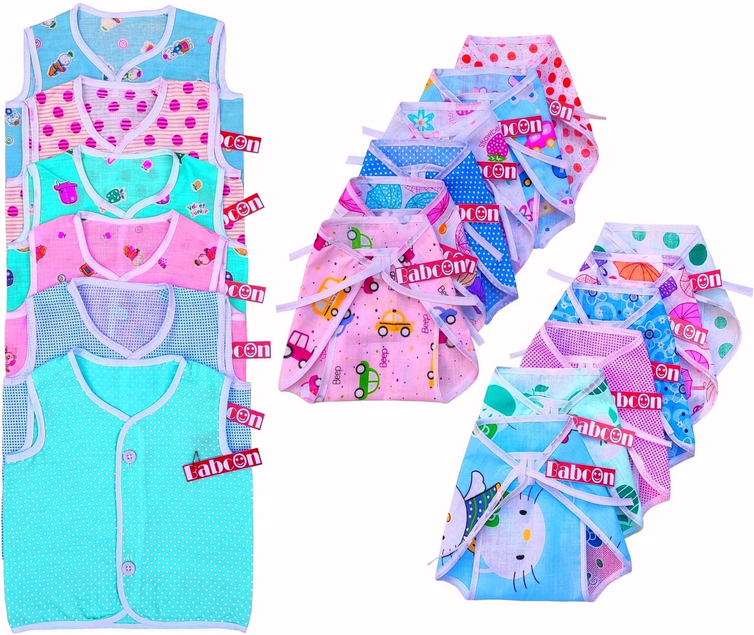 Babcon Baby Clothes / New Born Baby Clothes / Baby Gift Set, Pure Cotton, 0 to 6 Months