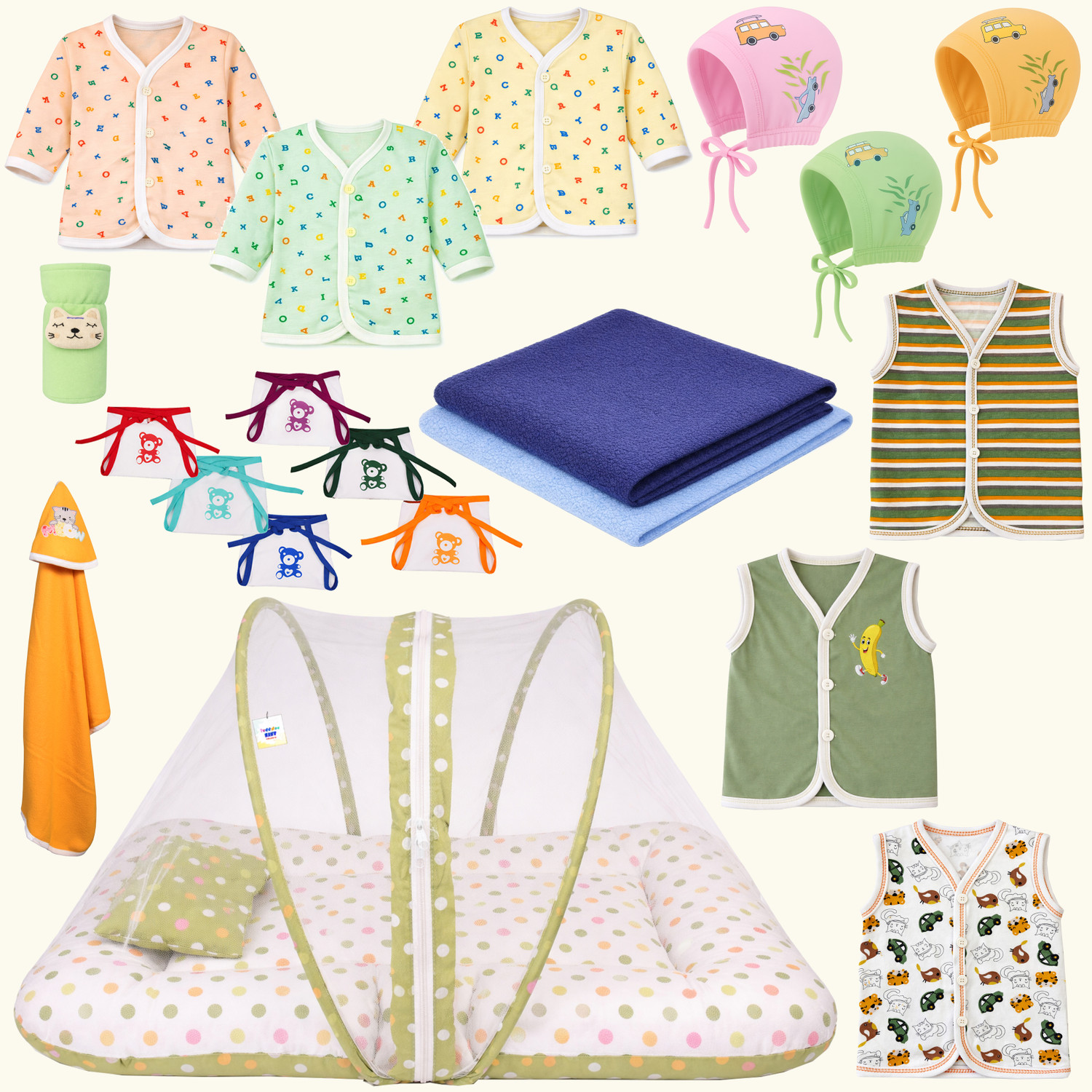 Image of Toddylon New Born Baby Daily Needs Item Combo Pack(0-6 Month)