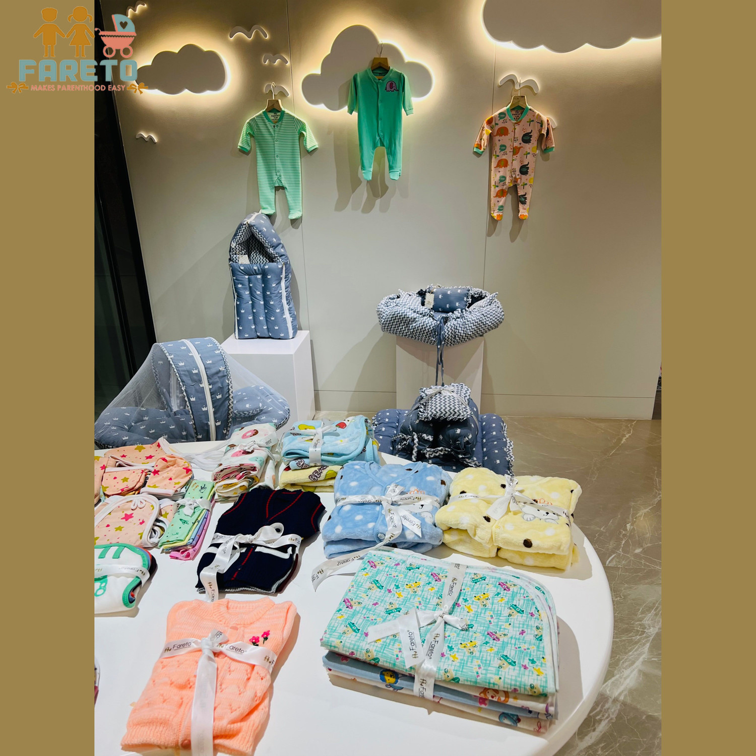 Image of Fareto New Born Baby Hospital Essentials winter pack of 100 (0-6 months)