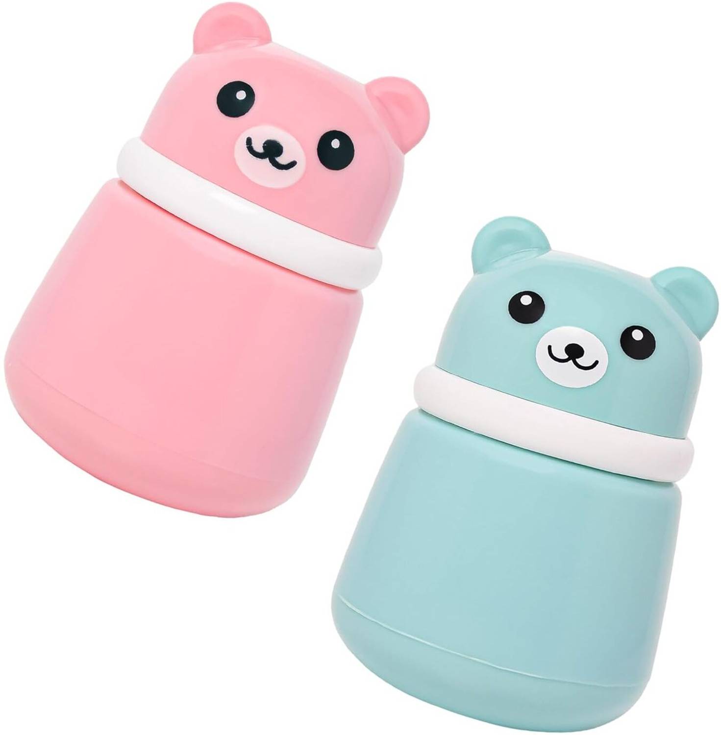 Baby Cuddle "Cartoon Bear Baby Powder Container with Puff | Travel-Friendly Baby Care Box"