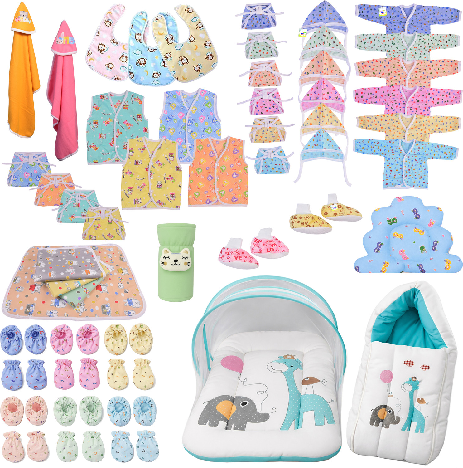 Image of Toddylon New Born Baby 53 Items In 1 Combo Pack