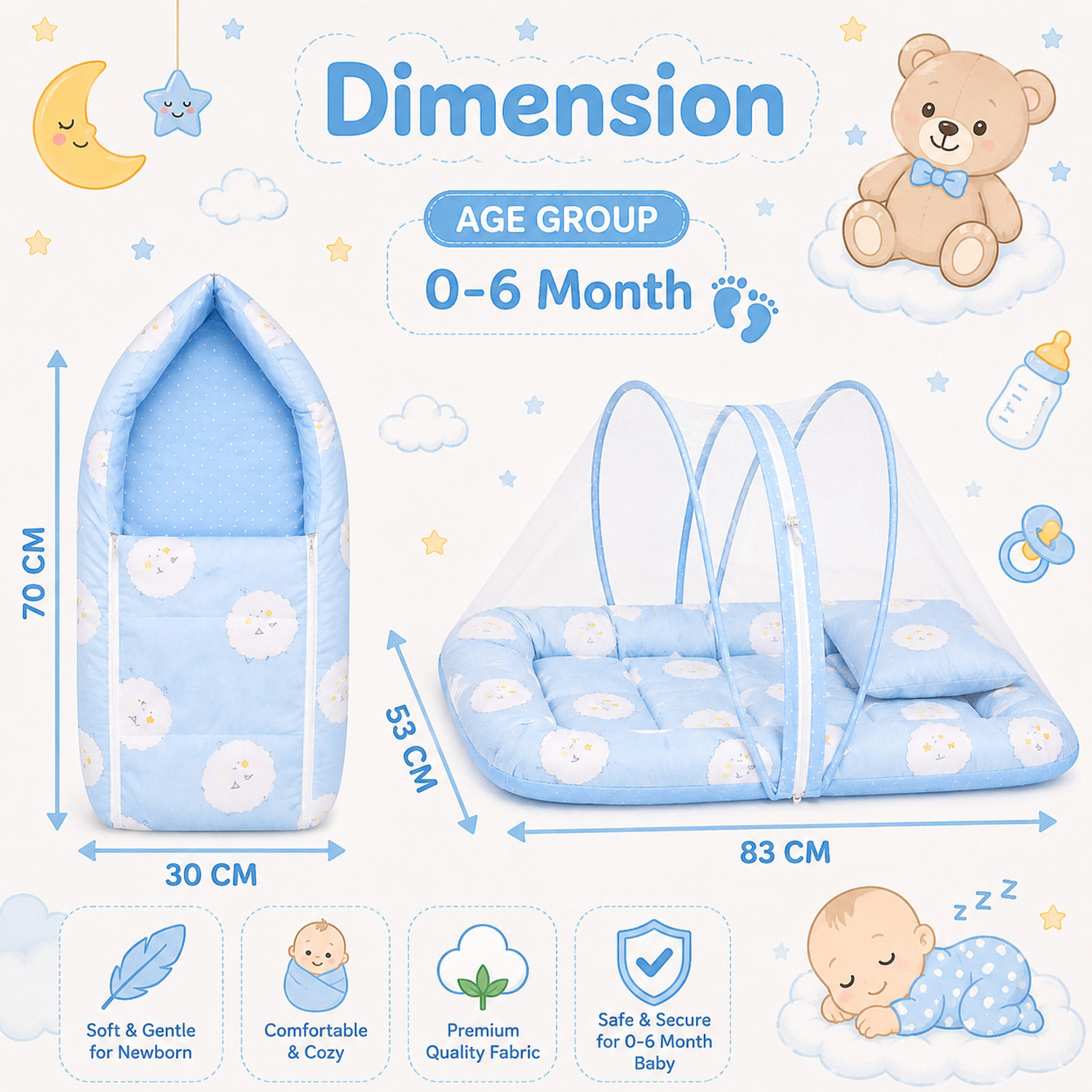 Image of Toddylon New Born Baby Daily Essential Complete combo Pack
