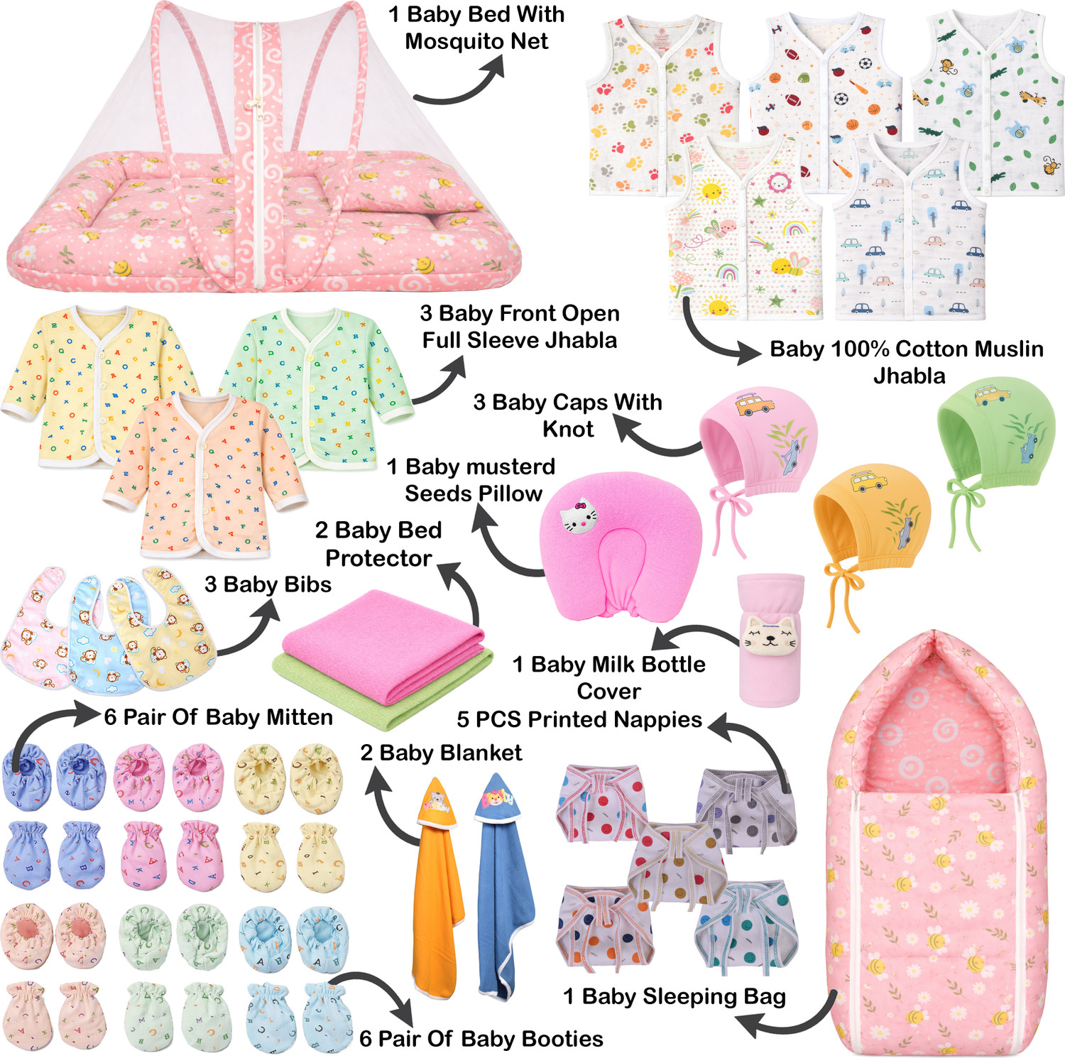 Image of Toddylon New Born Baby Daily Essential gift Combo Pack
