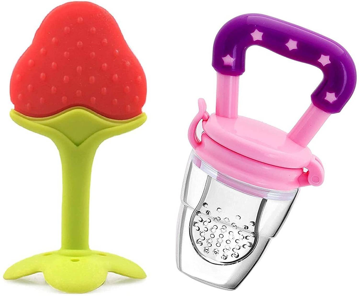 CHILD CHIC Combo of Baby Food Nibbler for Fruit Food Feeder&Fruit Teether