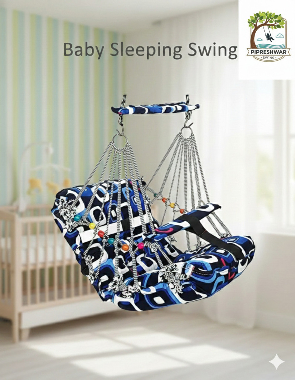Image of PIPRESHWAR Cotton Swing for Kids Baby's Children Folding and Washable 1-3 Years swing swing Baby Carry Cot