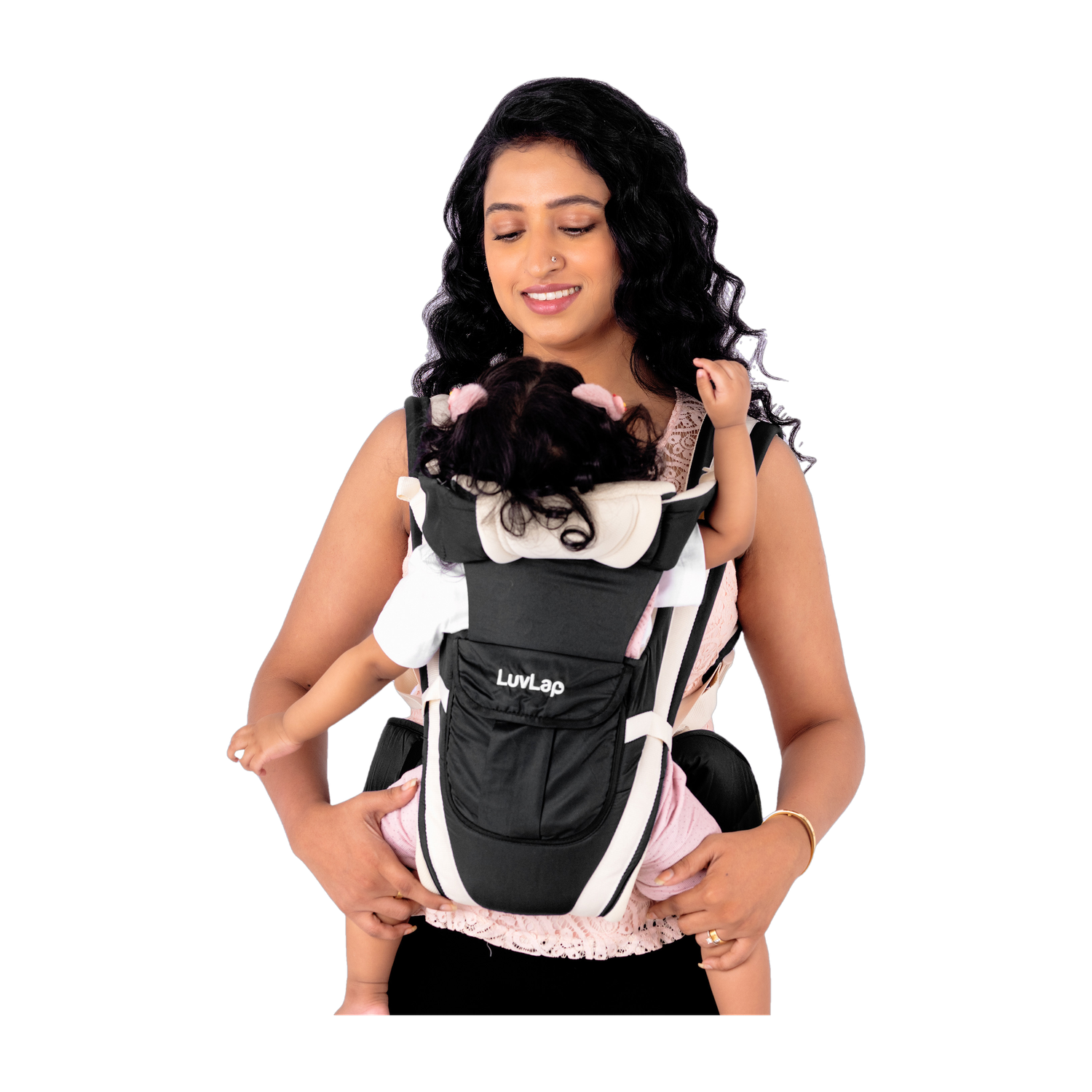 LuvLap Elegant Baby Carrier with 4 carry positions, for 4 to 24 months baby, Baby Carrier