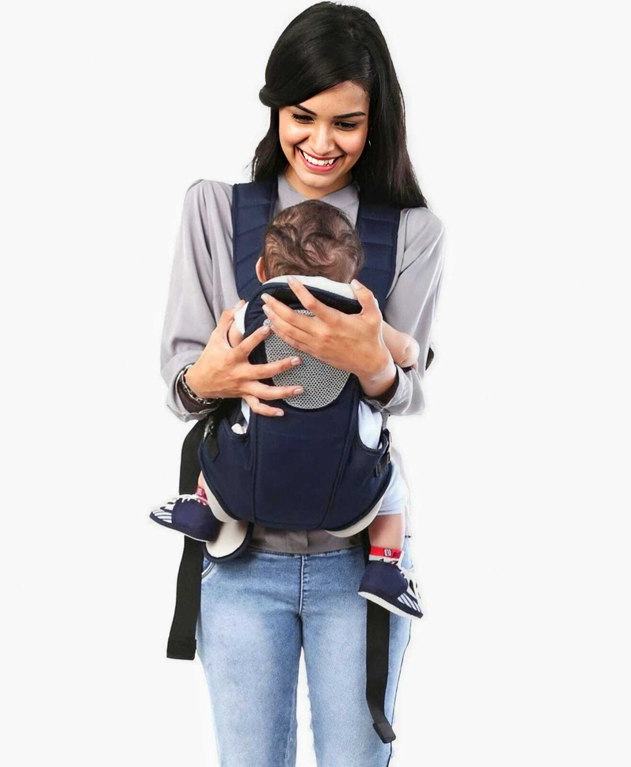 Image of Zencarfit kids Baby Carrier Bag for 0 to 18 Month Baby, with 3 Carry Positions Baby Carrier
