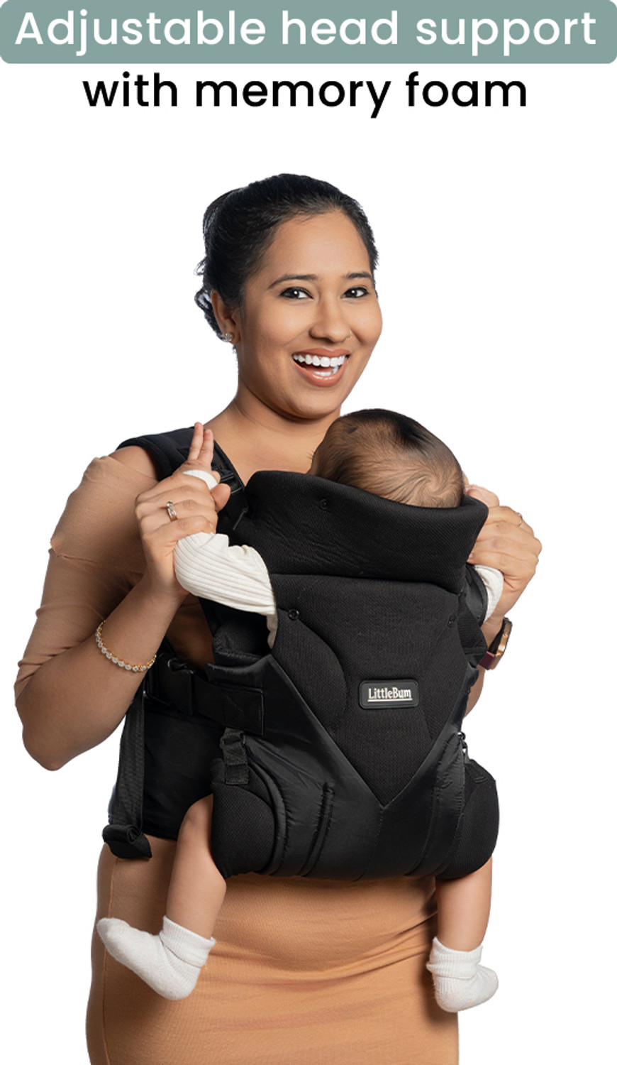Image of LITTLEBUM Handsfree Black Shoulder Baby Carrier Baby Carrier