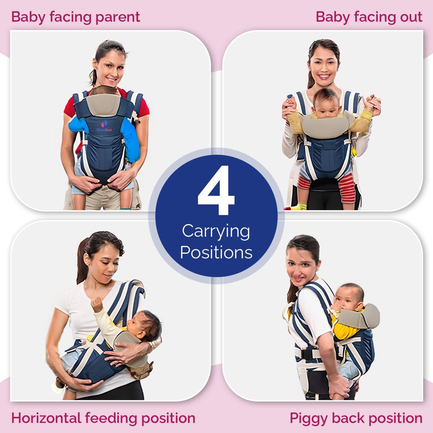 Blissfeet01 Baby Carrier Blue - Image 2