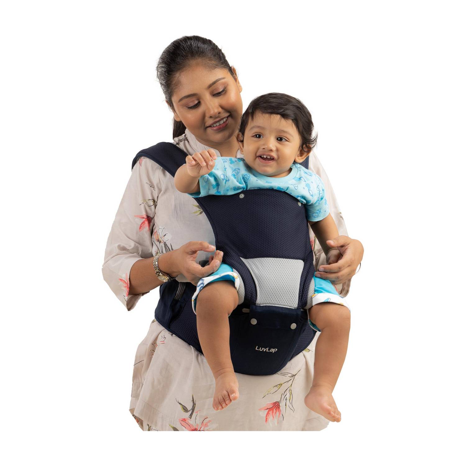 LuvLap Comfy Baby Carrier with Detachable Hip Seat - Image 1