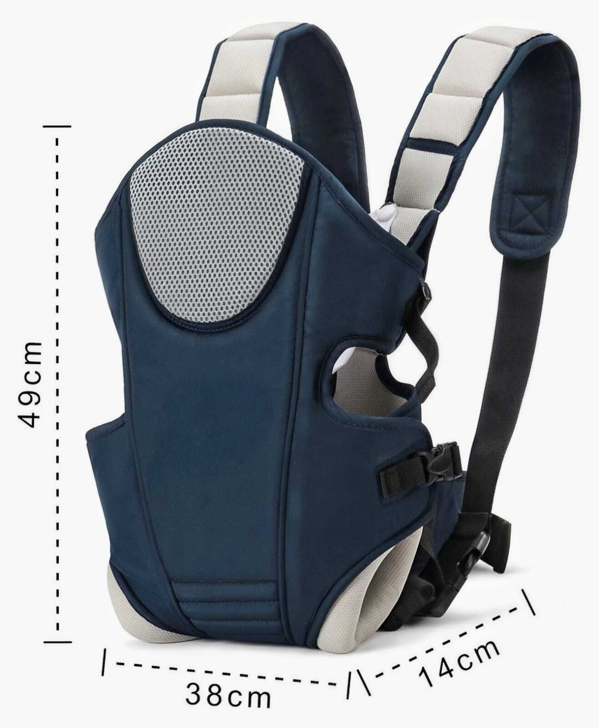 Image of Zencarfit kids Baby Carrier Bag for 0 to 18 Month Baby, with 3 Carry Positions Baby Carrier