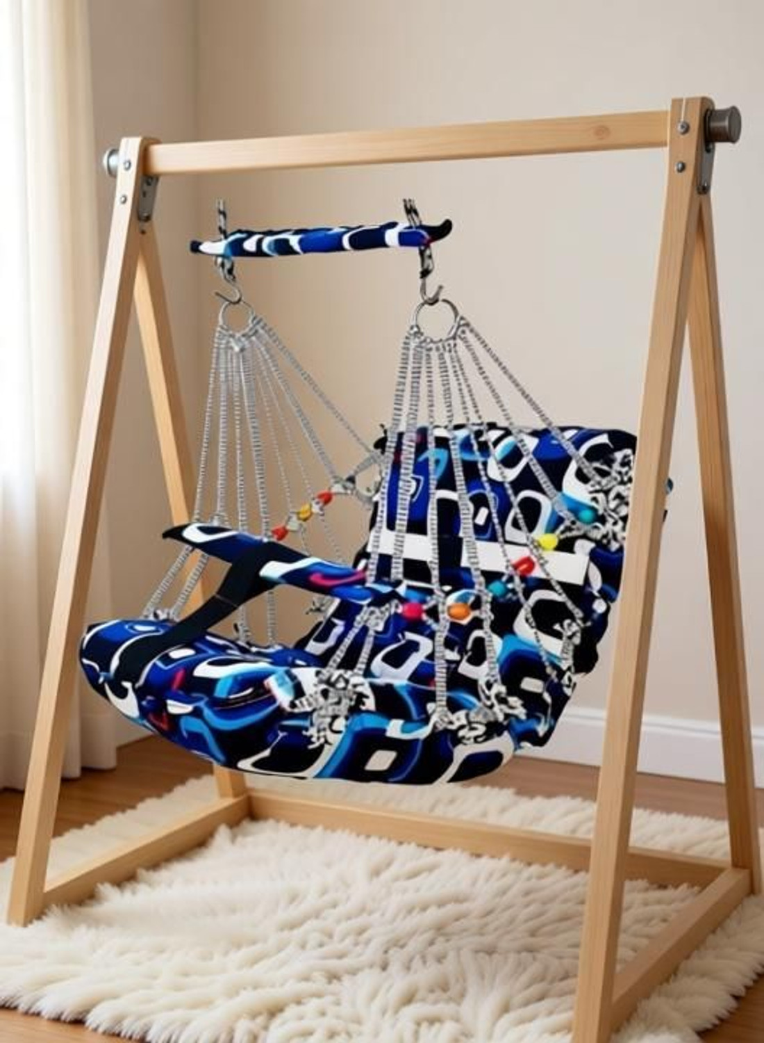 Image of PIPRESHWAR Cotton Swing for Kids Baby's Children Folding and Washable 1-3 Years swing swing Baby Carry Cot